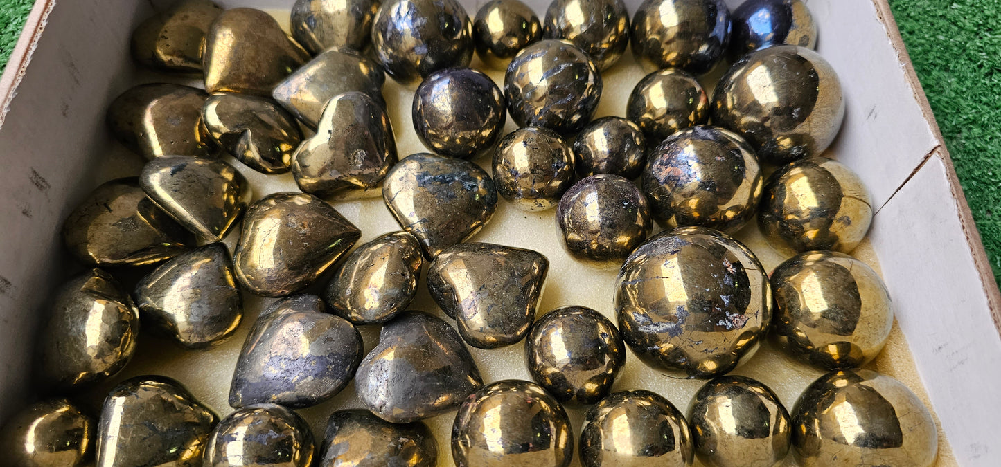 Lot 42 Chalcopyrite Heart and Palm