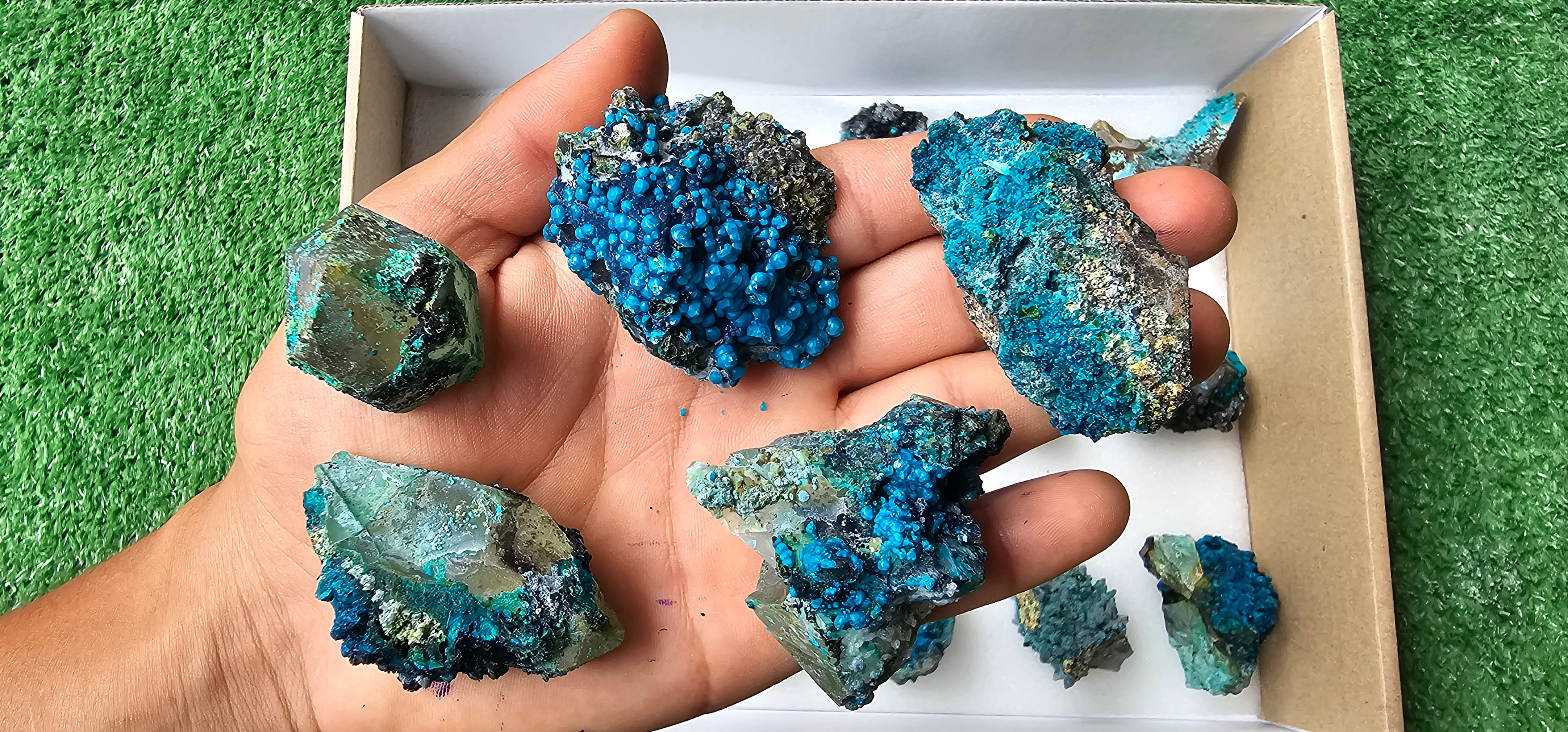 Lot 20 Chrysocolla on Quartz