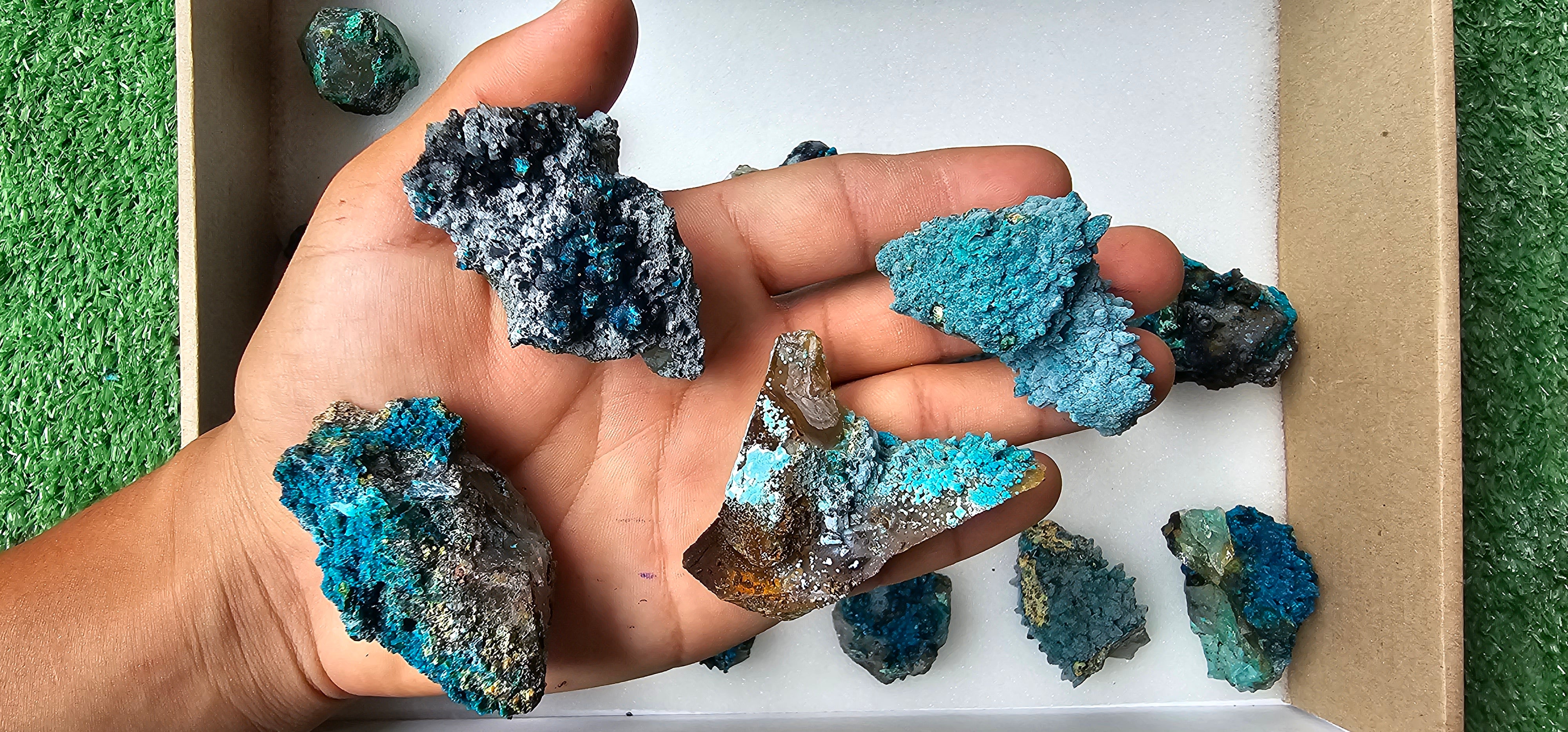 Lot 20 Chrysocolla on Quartz