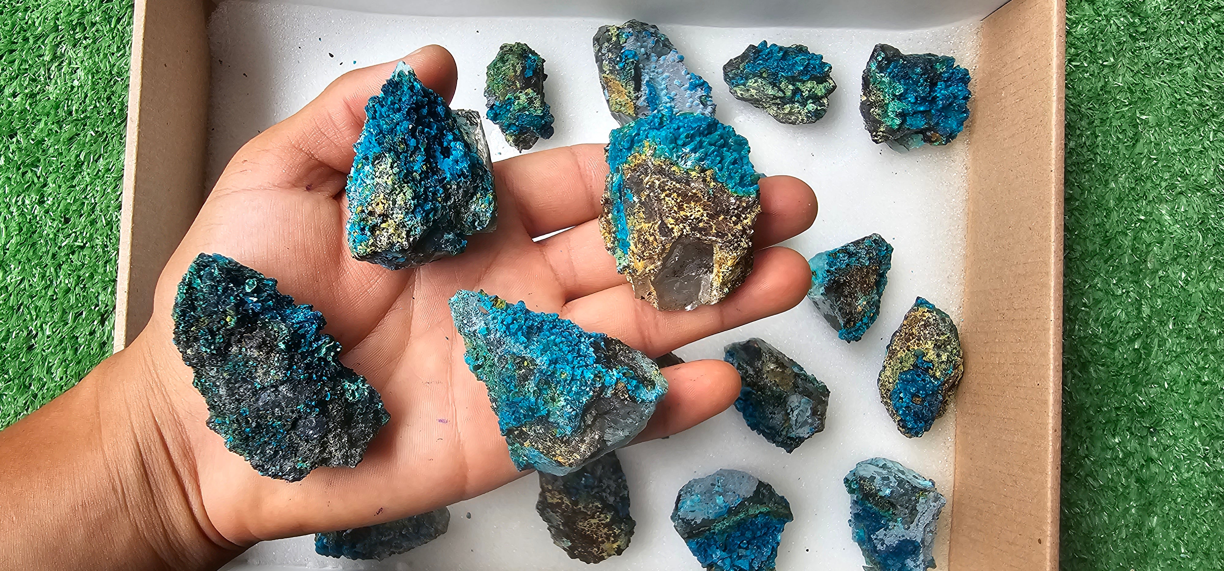 Lot 20 Chrysocolla on Quartz