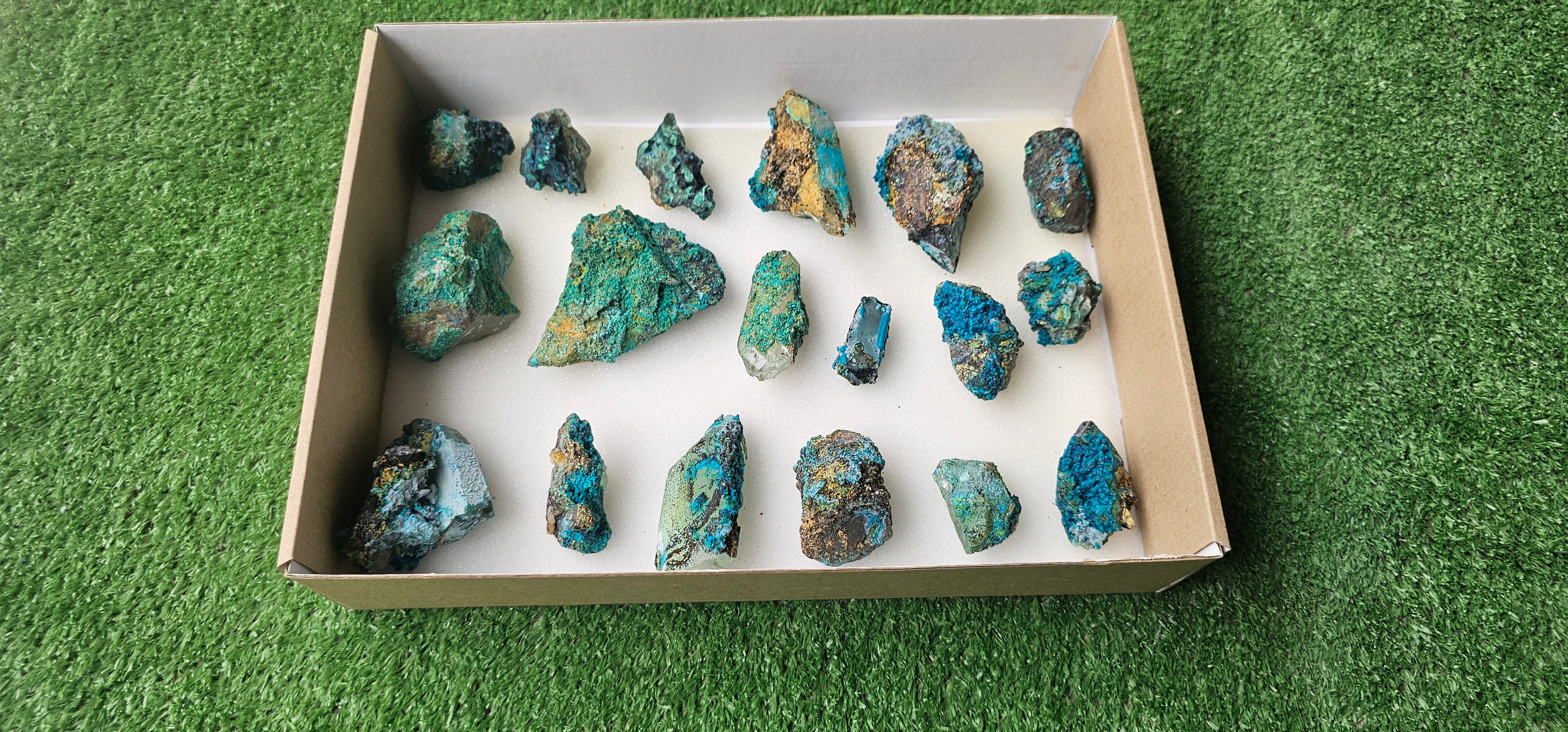 Lot 18 Chrysocolla on Quartz