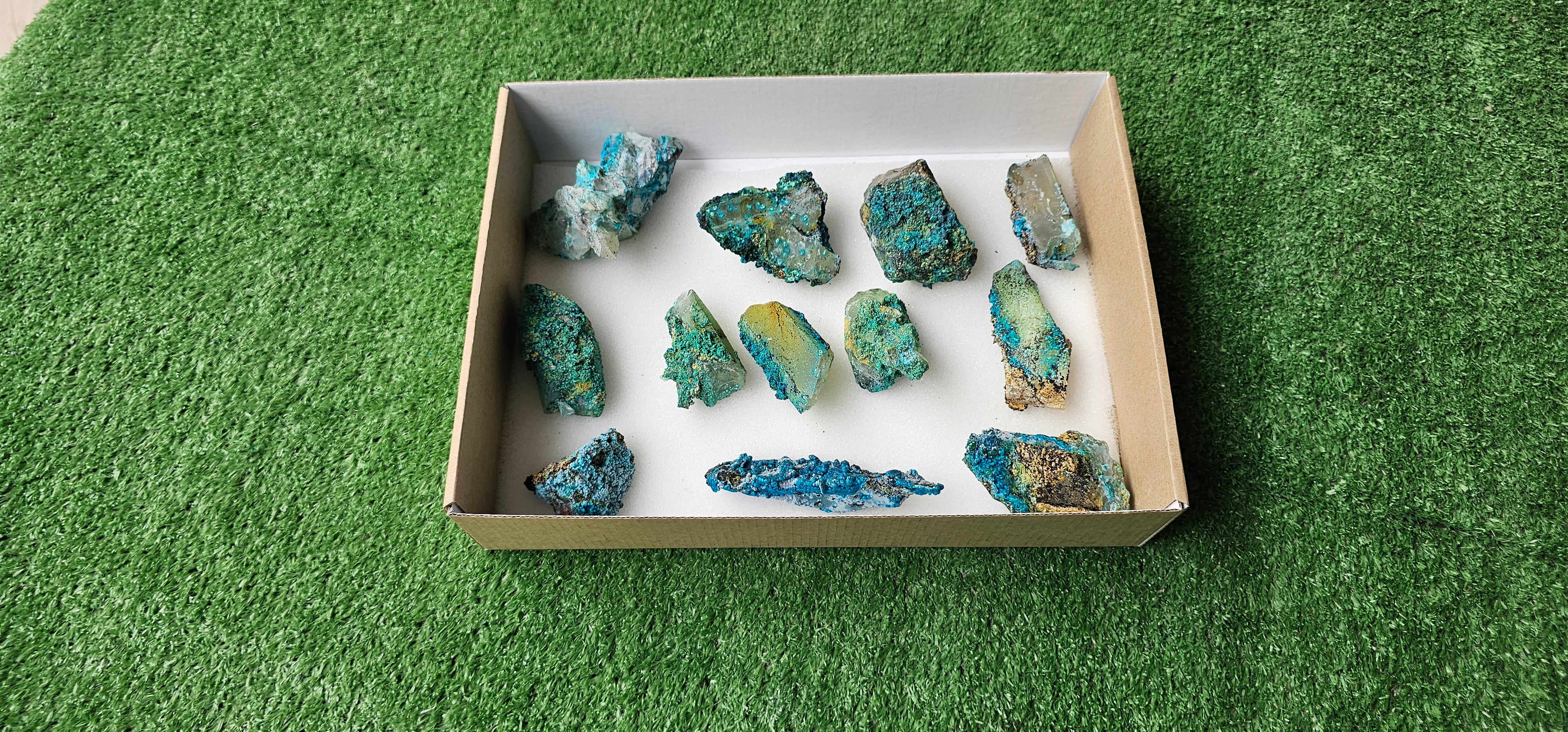 Chrysocolla on Quartz