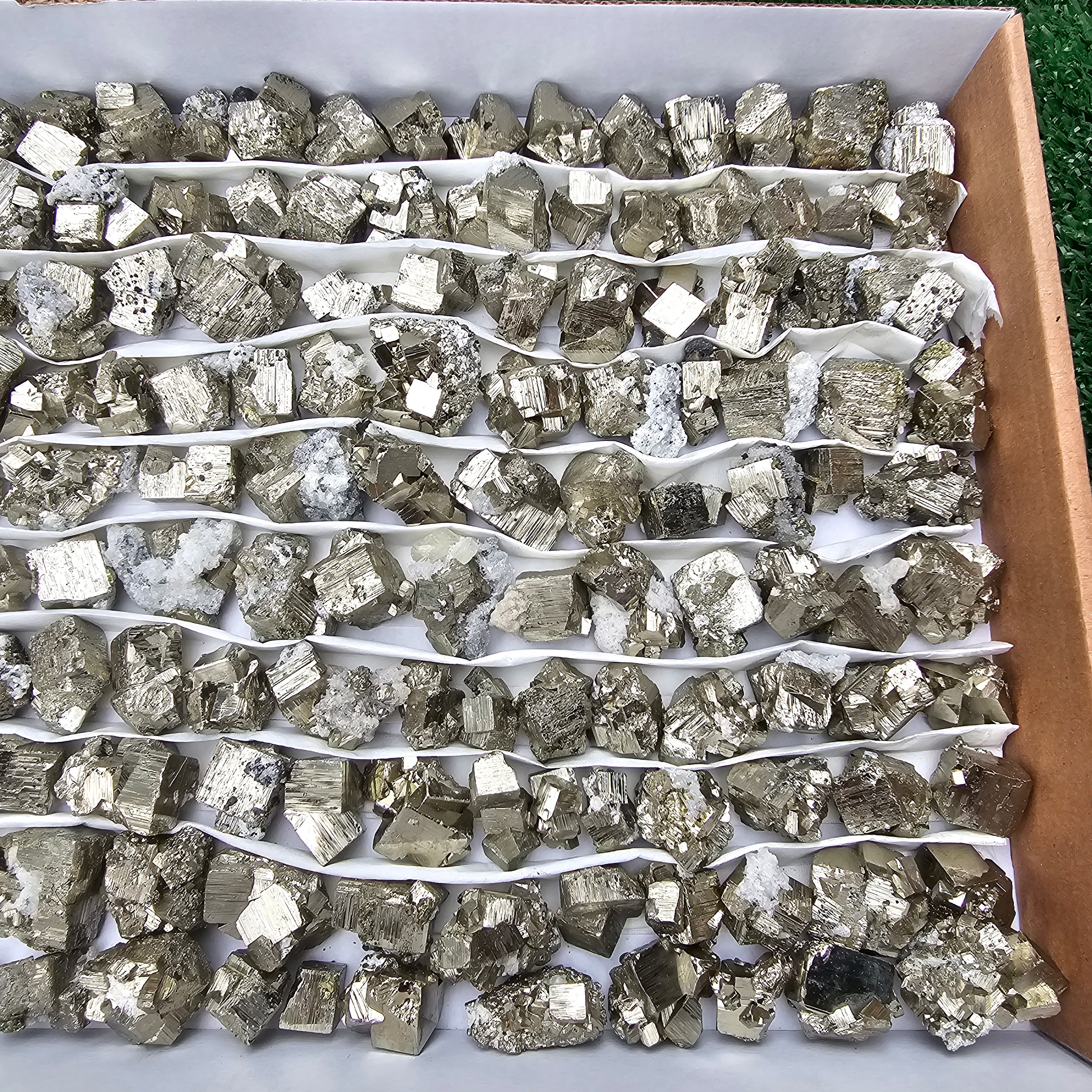 130 pc pyrite Cubic box