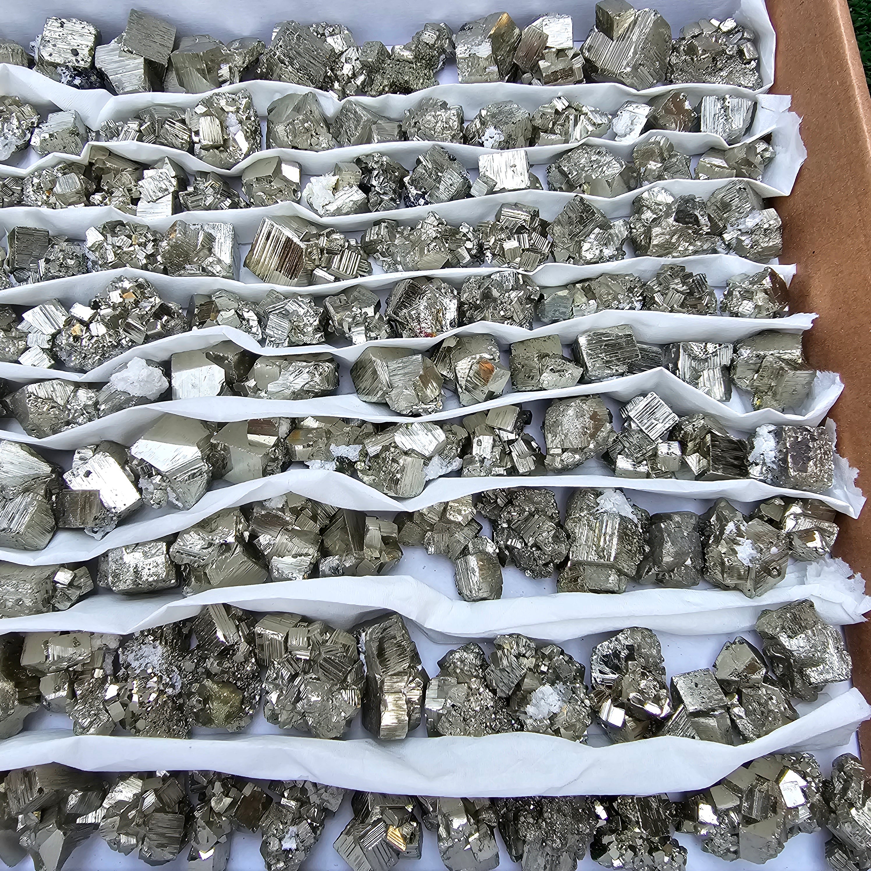 150 pc Box Pyrite Cubic