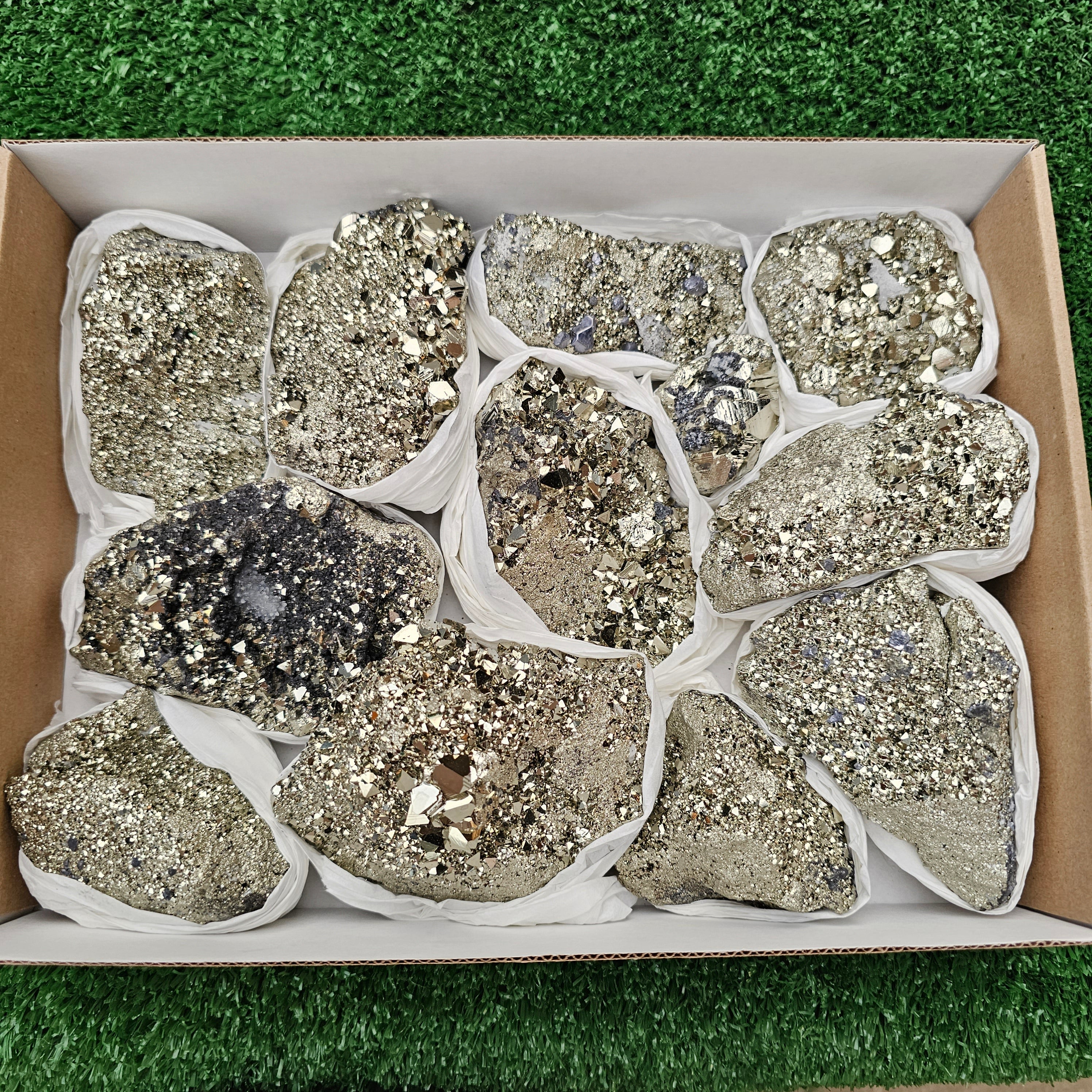 12 pc pyrite octahedral