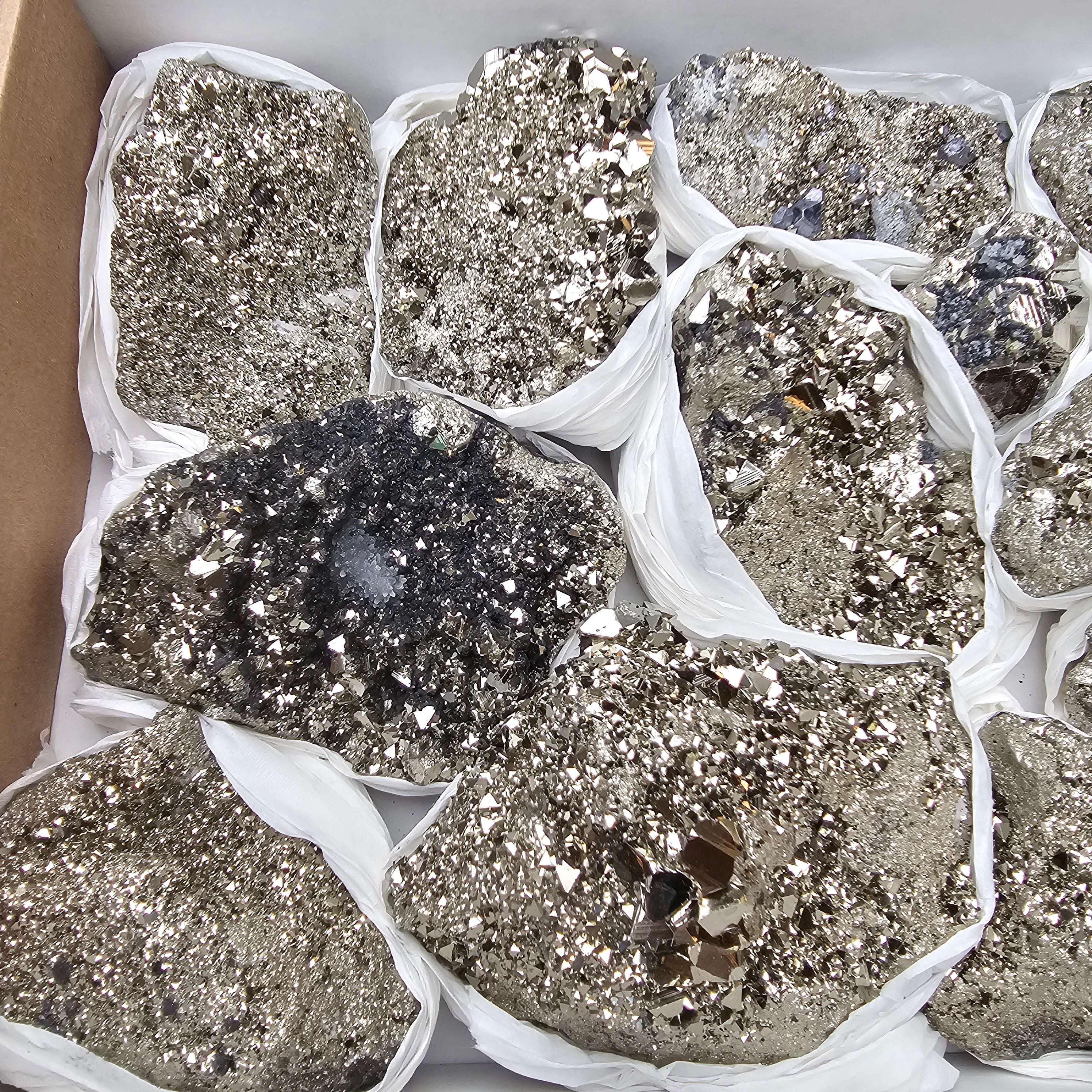 12 pc pyrite octahedral