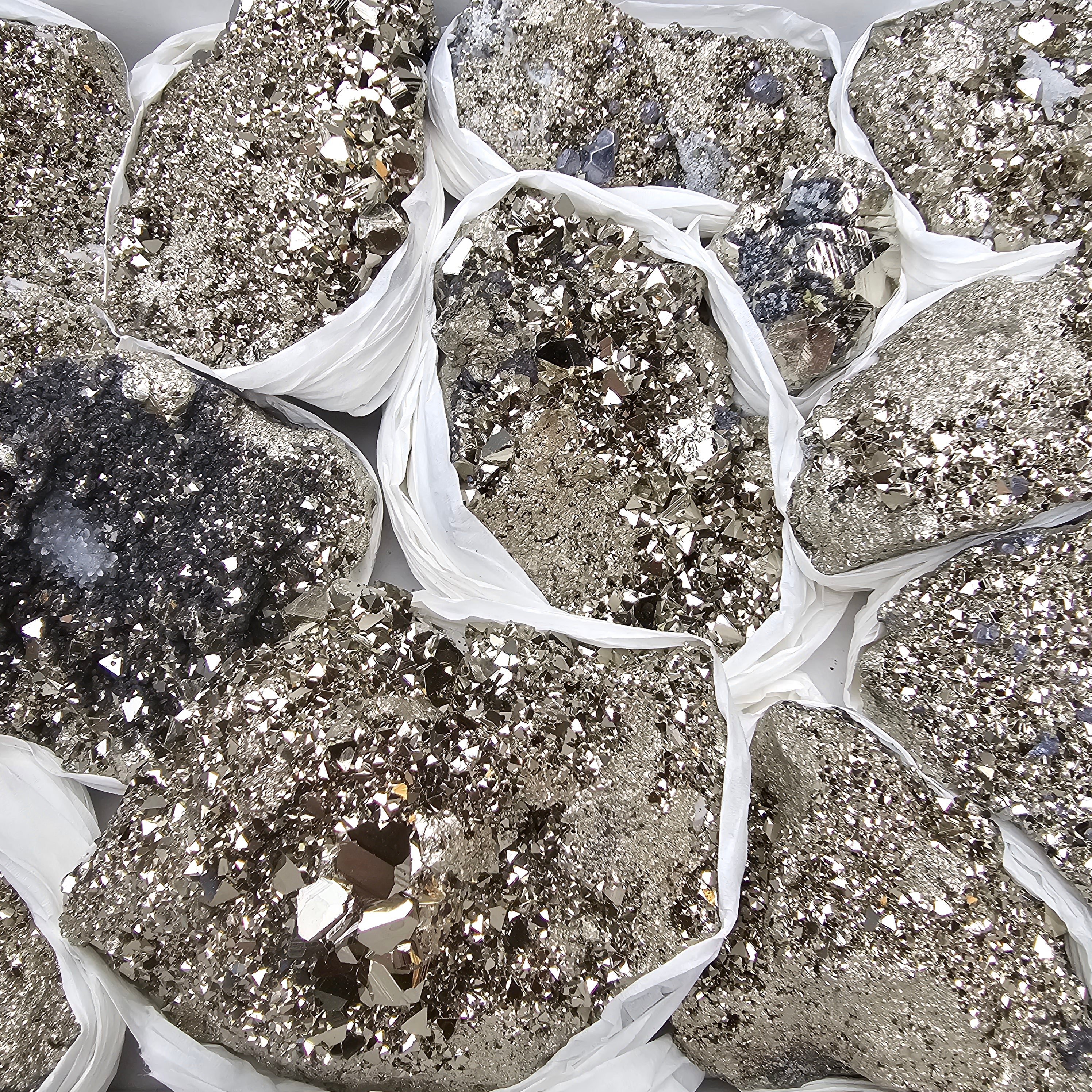 12 pc pyrite octahedral