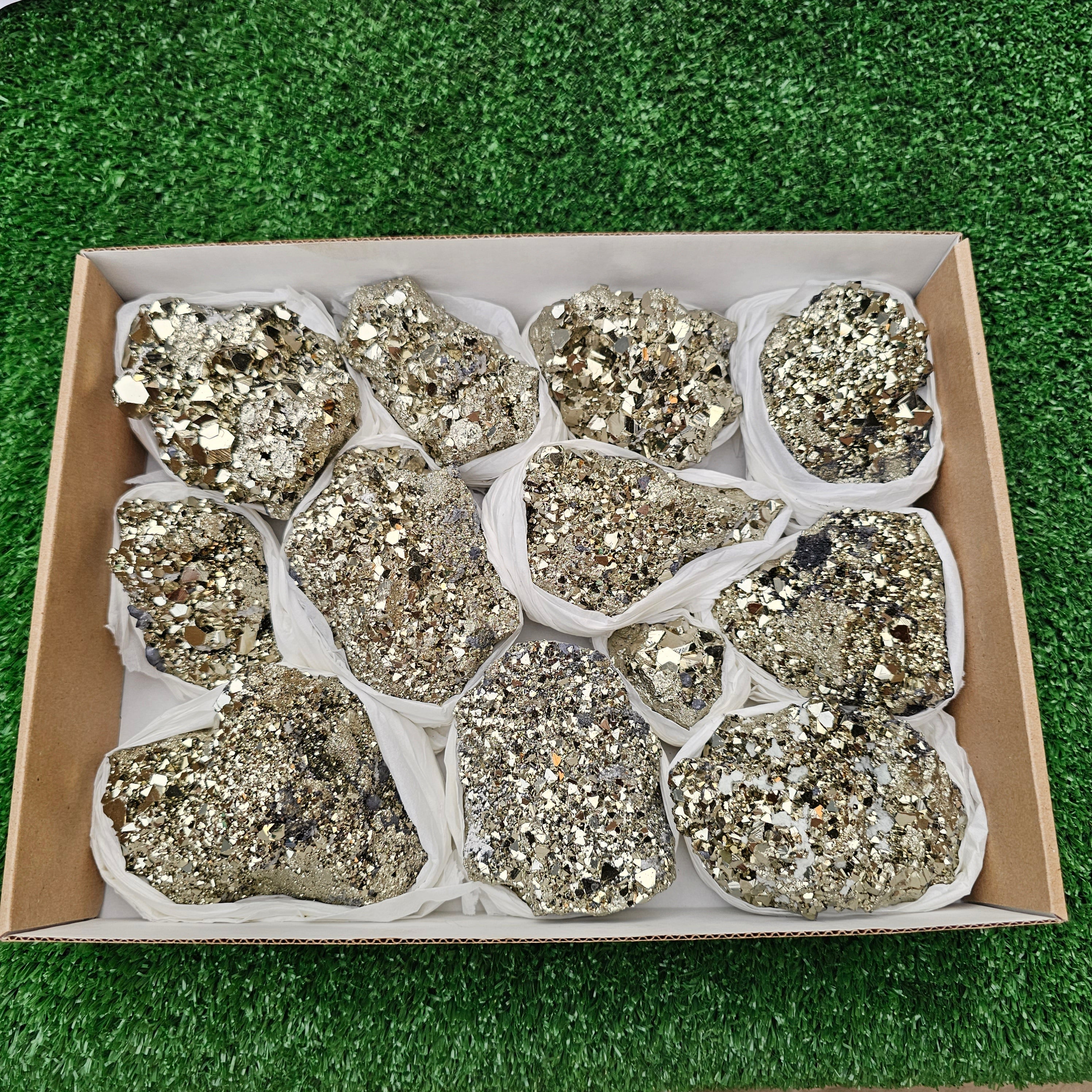 12 pc pyrite octahedral