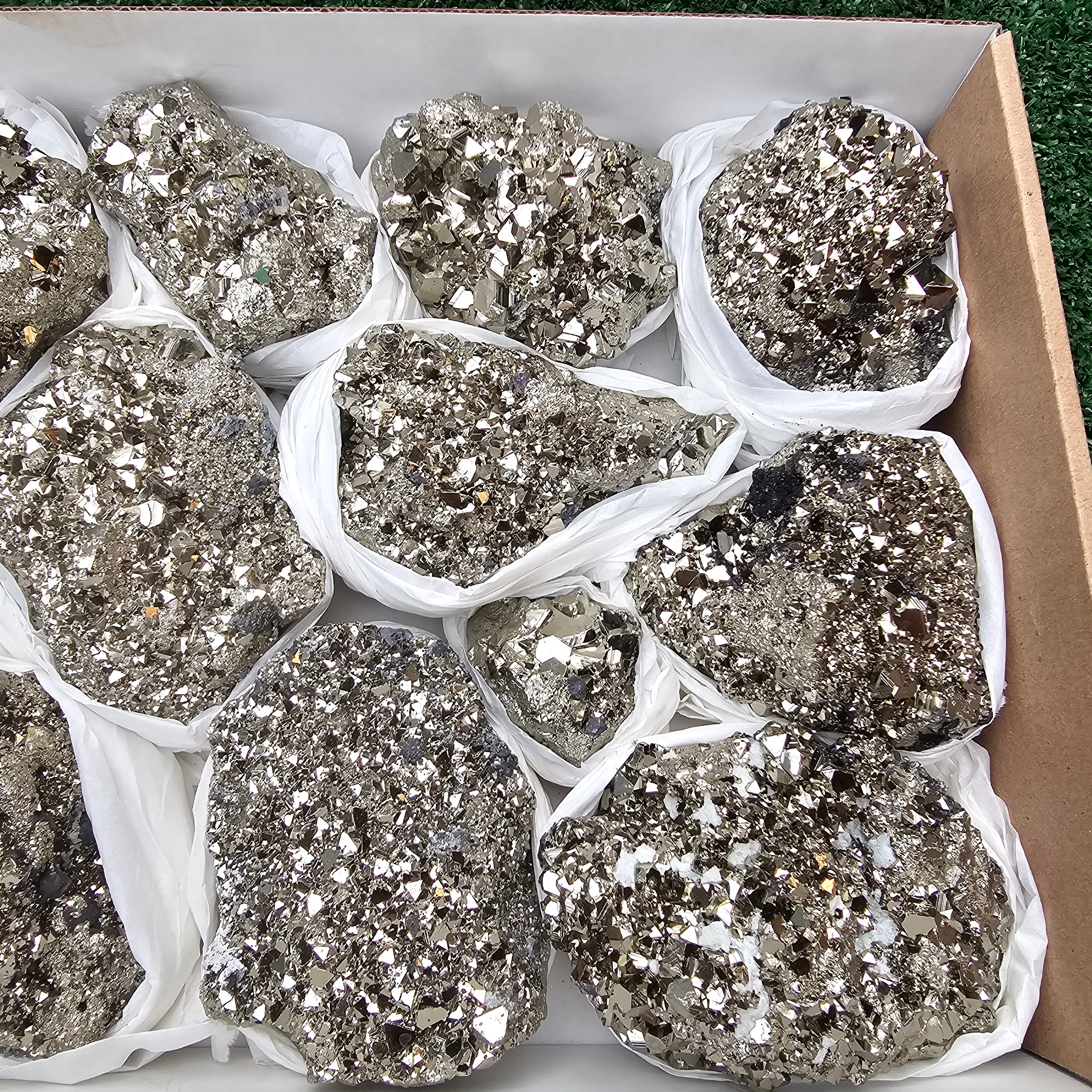 12 pc pyrite octahedral