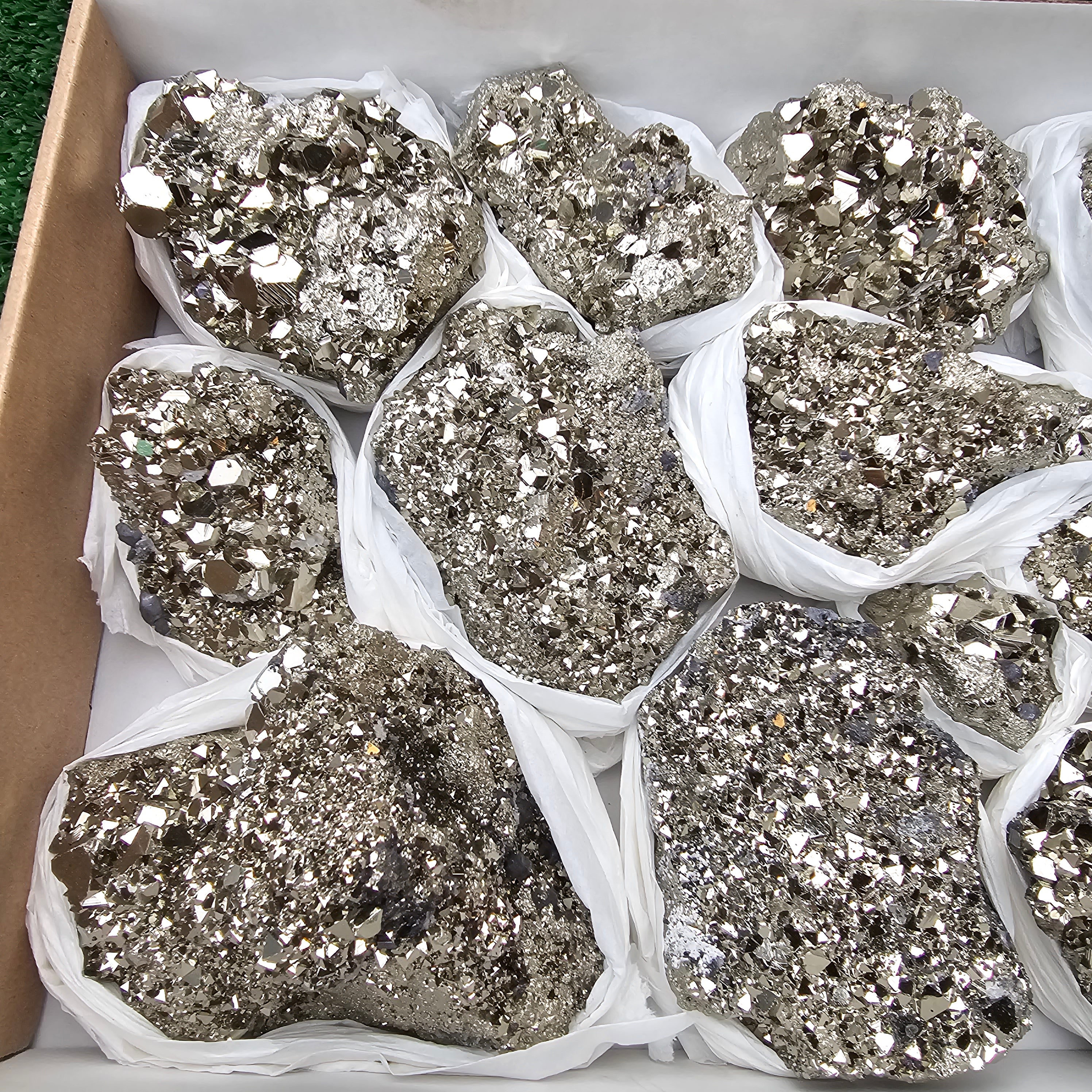 12 pc pyrite octahedral