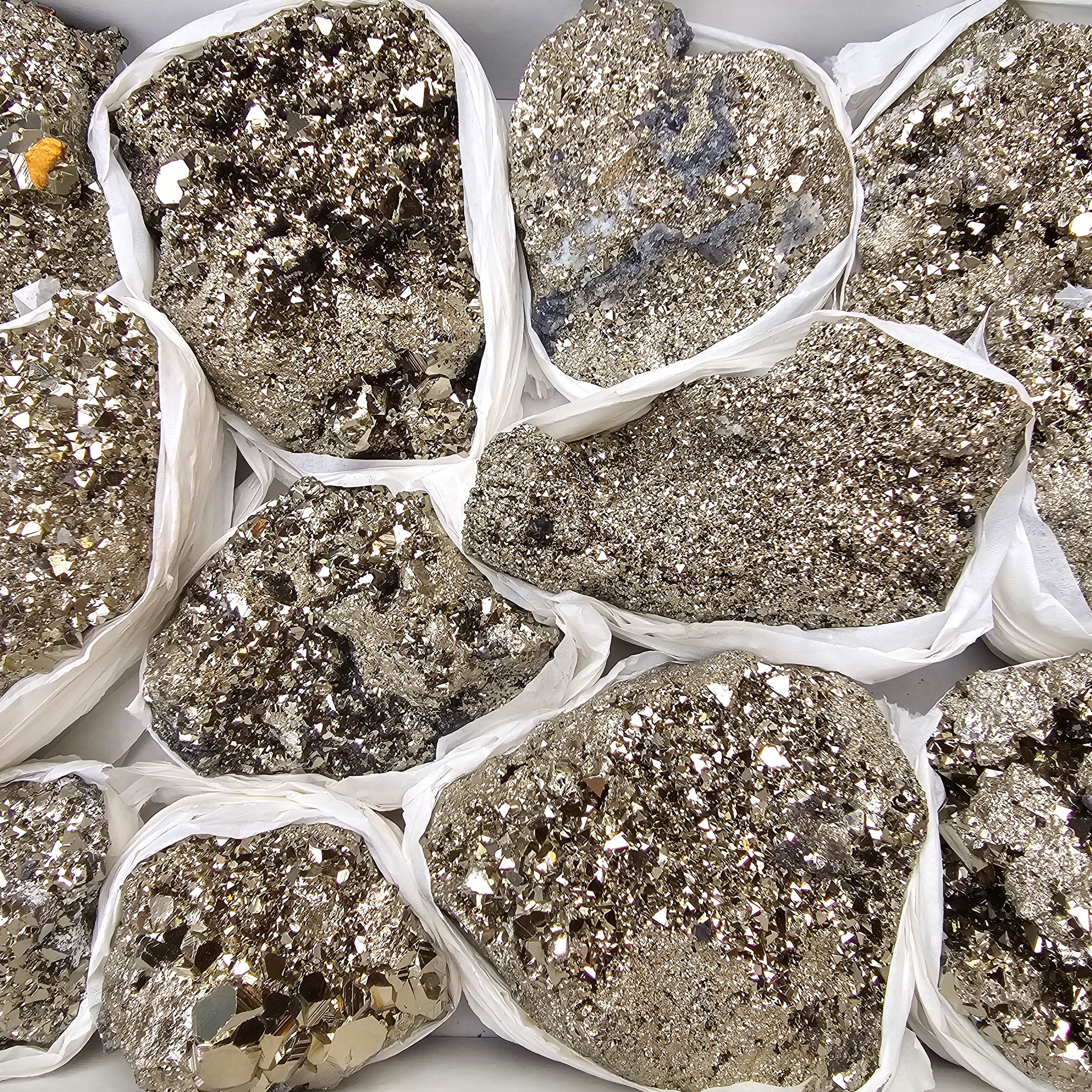 12 pc pyrite octahedral