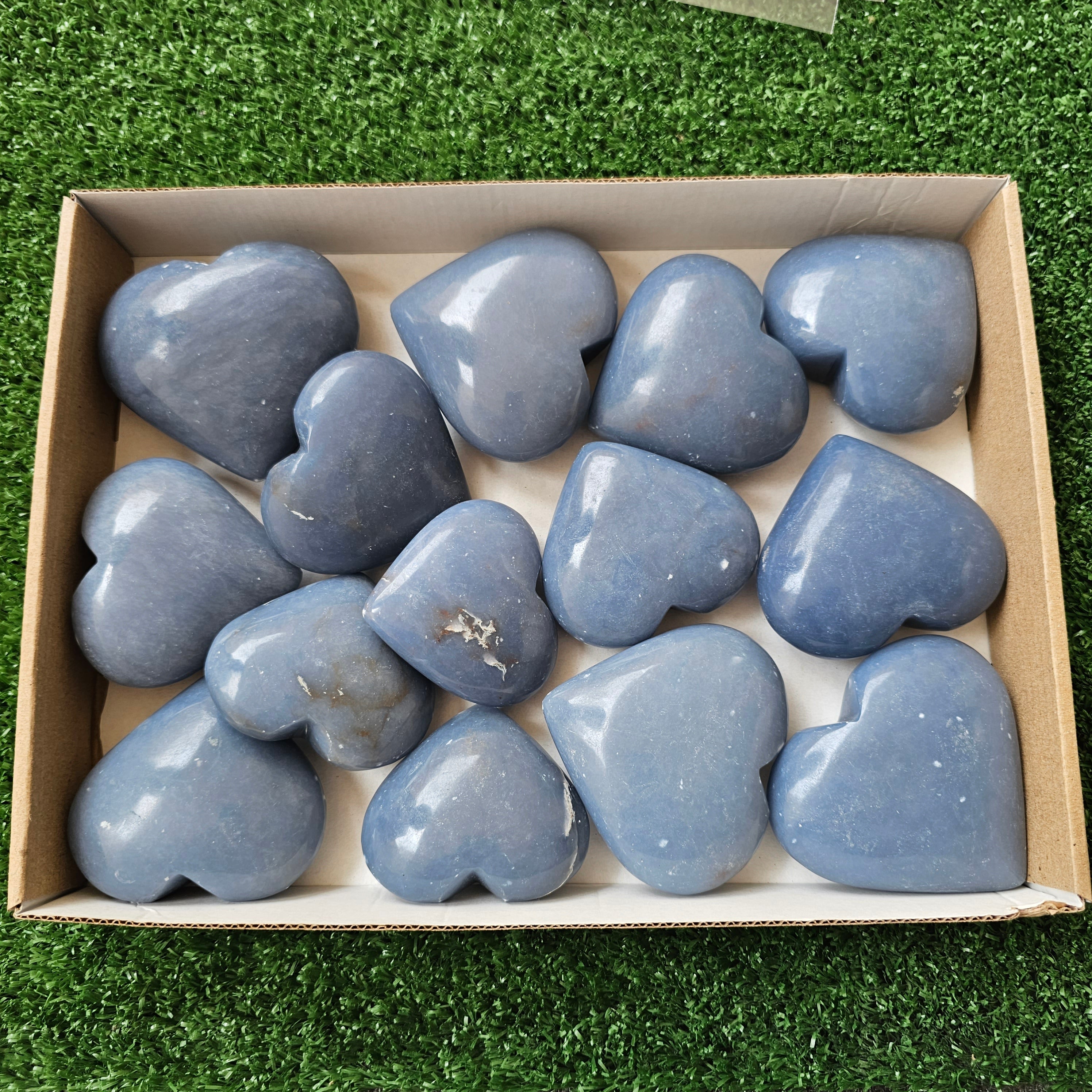 14 pc angelite hearts