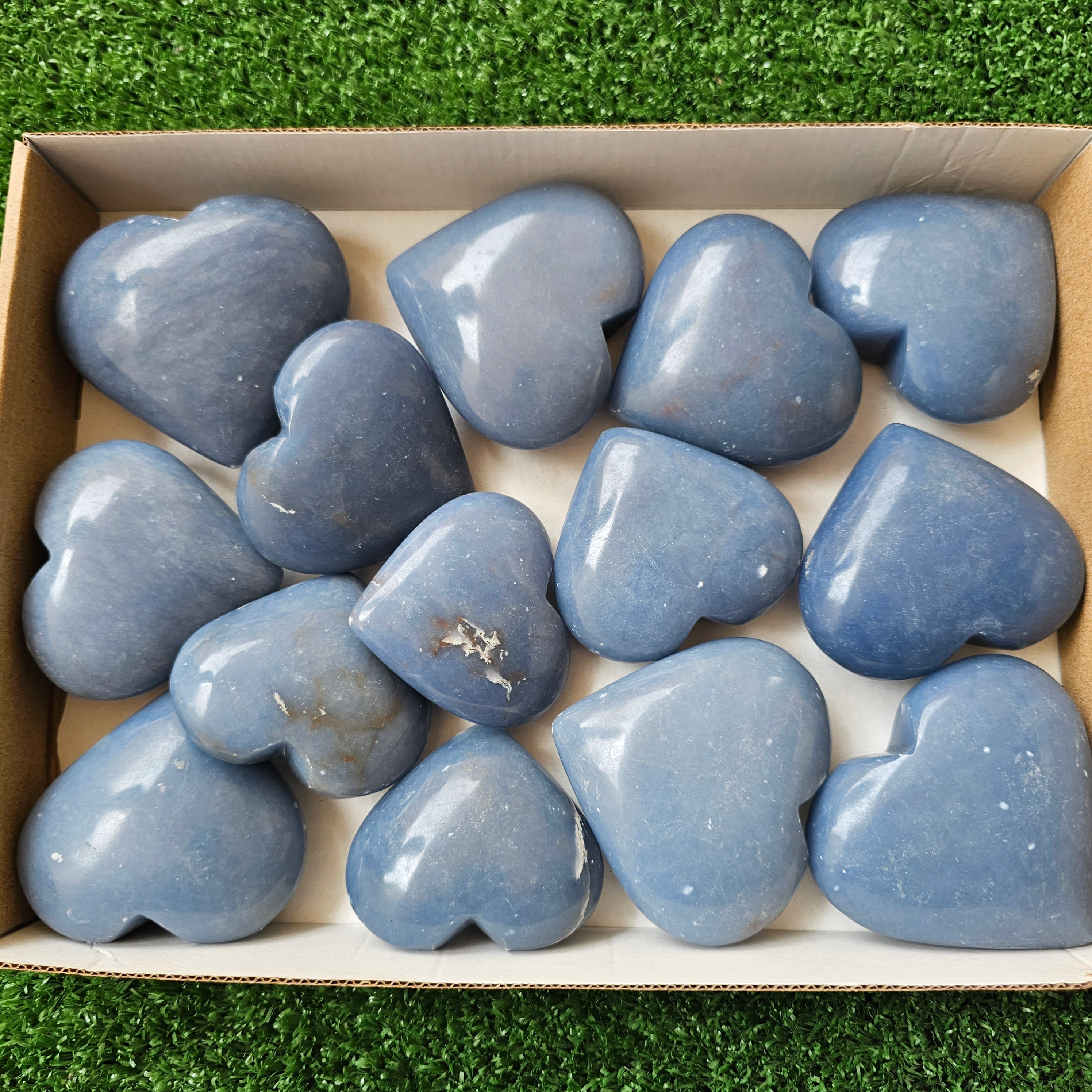 14 pc angelite hearts
