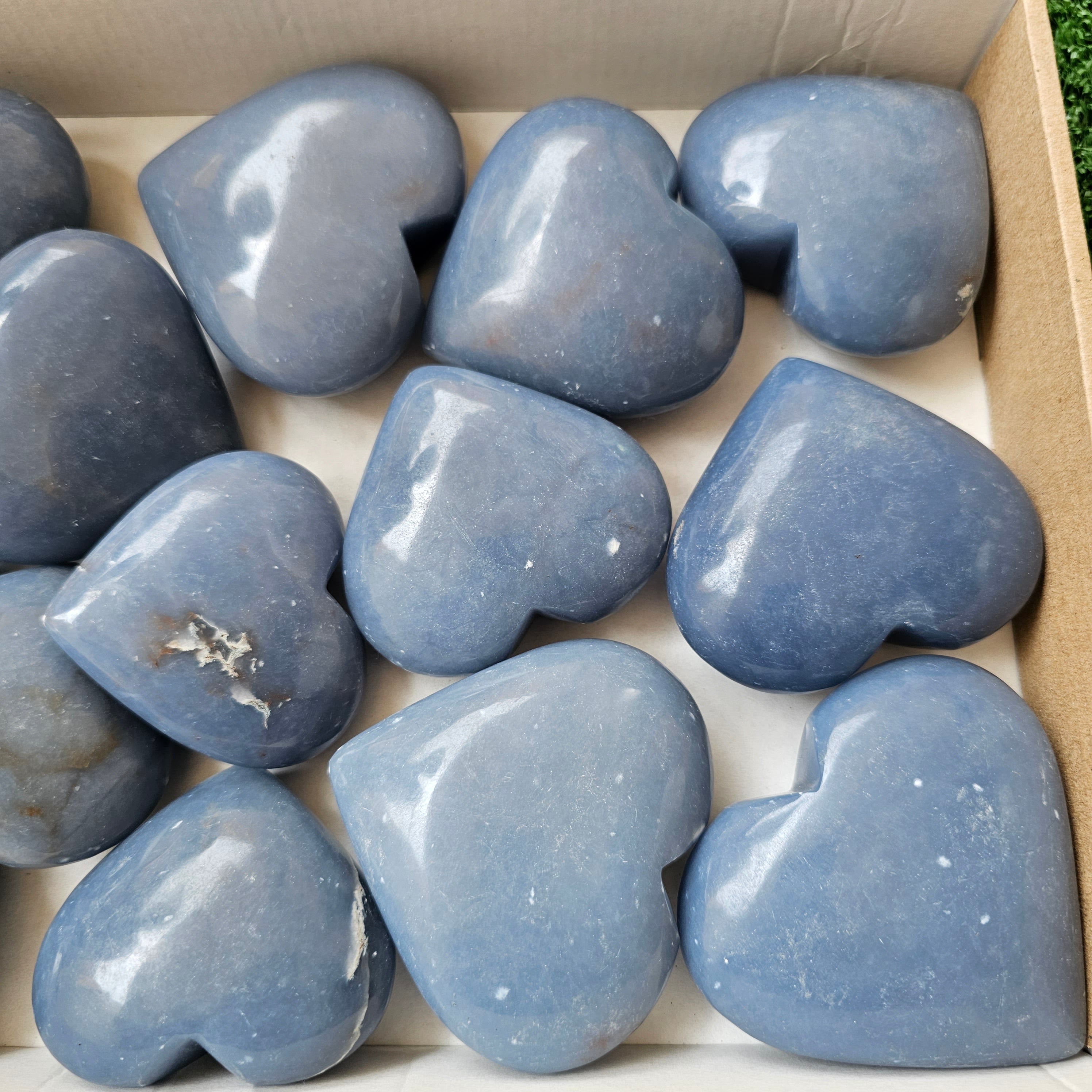 14 pc angelite hearts