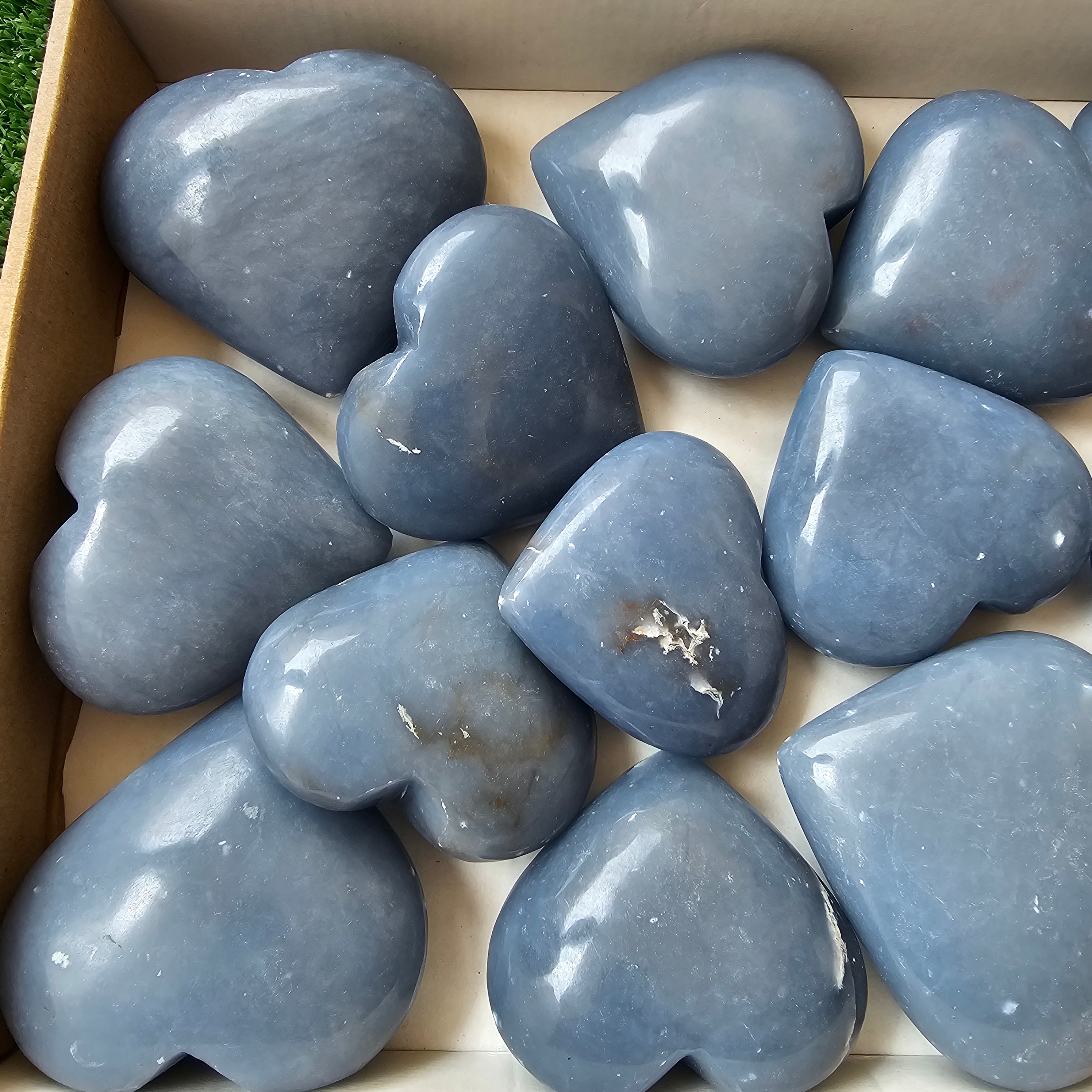 14 pc angelite hearts