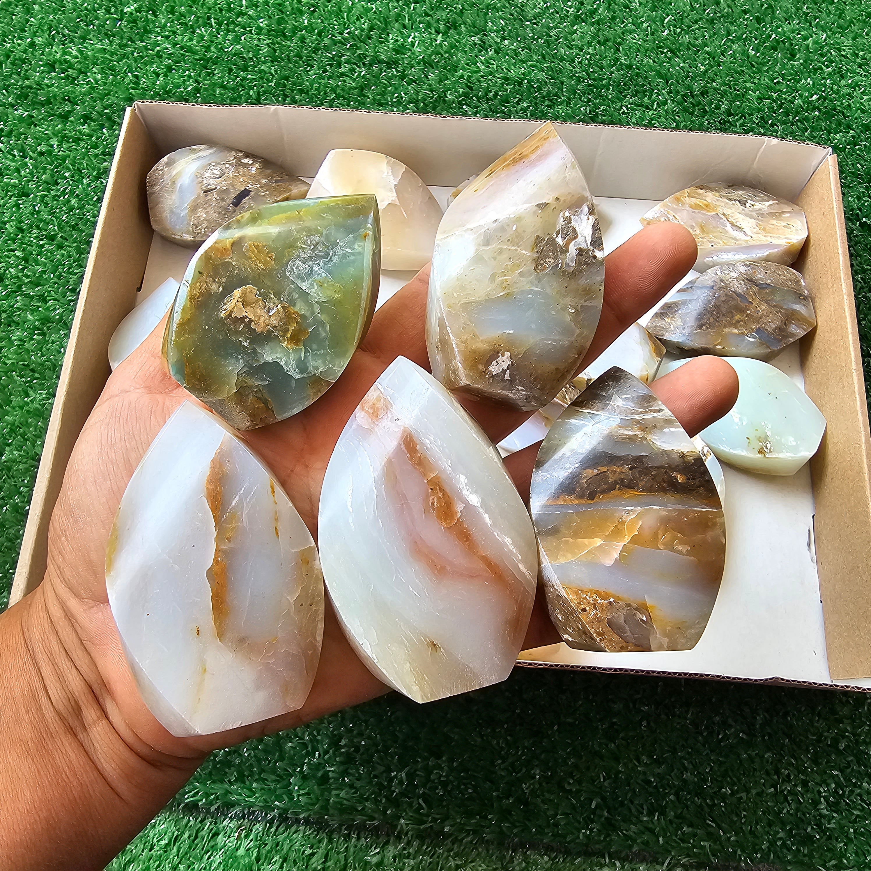 25 pc blue opal flames