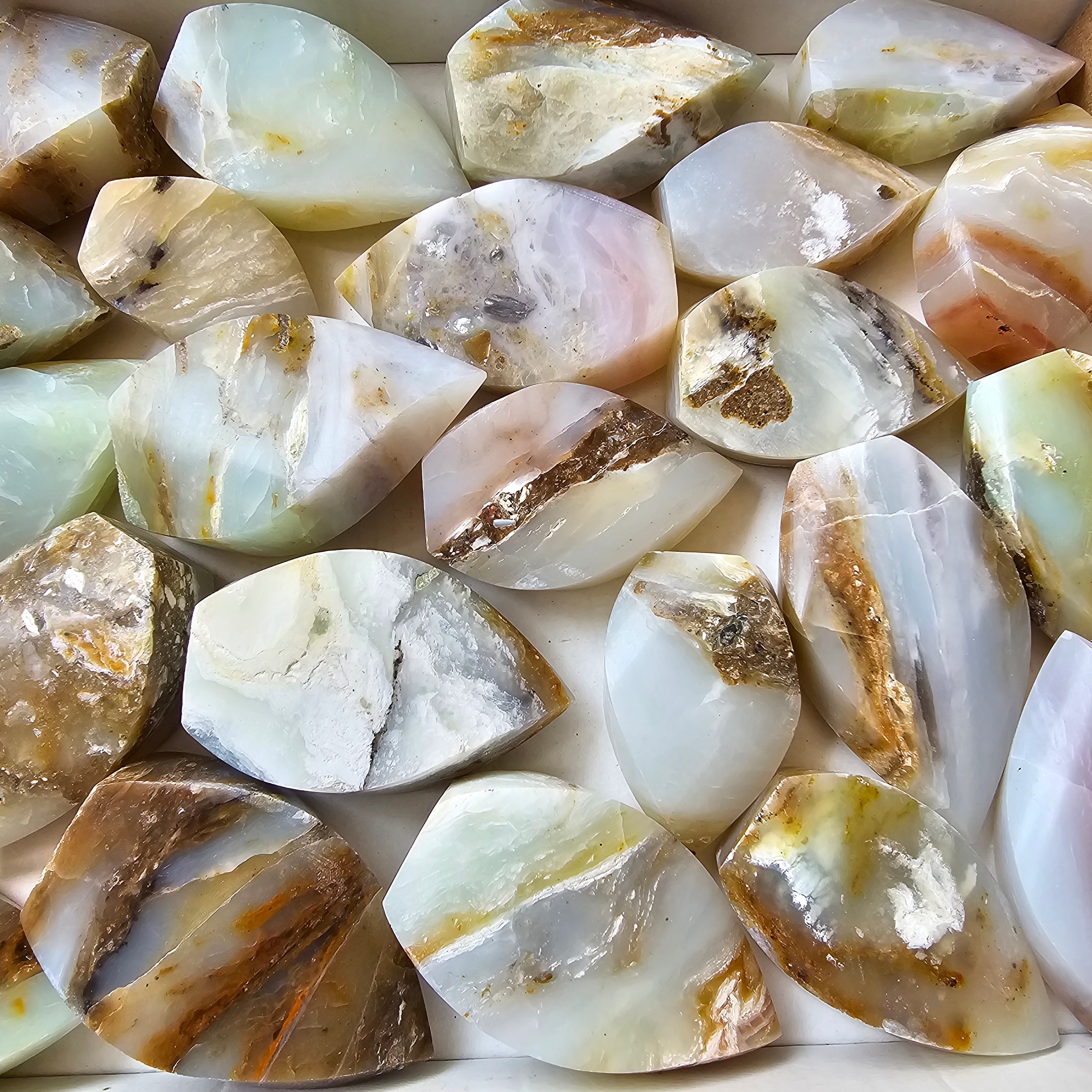 24 pc blue opal flames