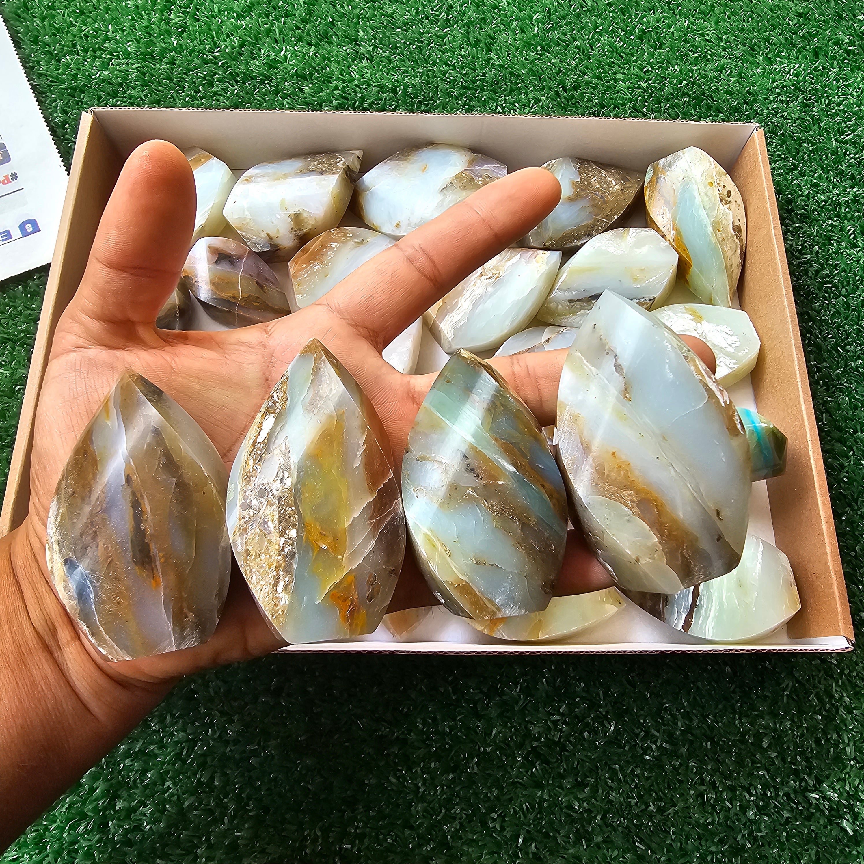 25 pc blue opal flames