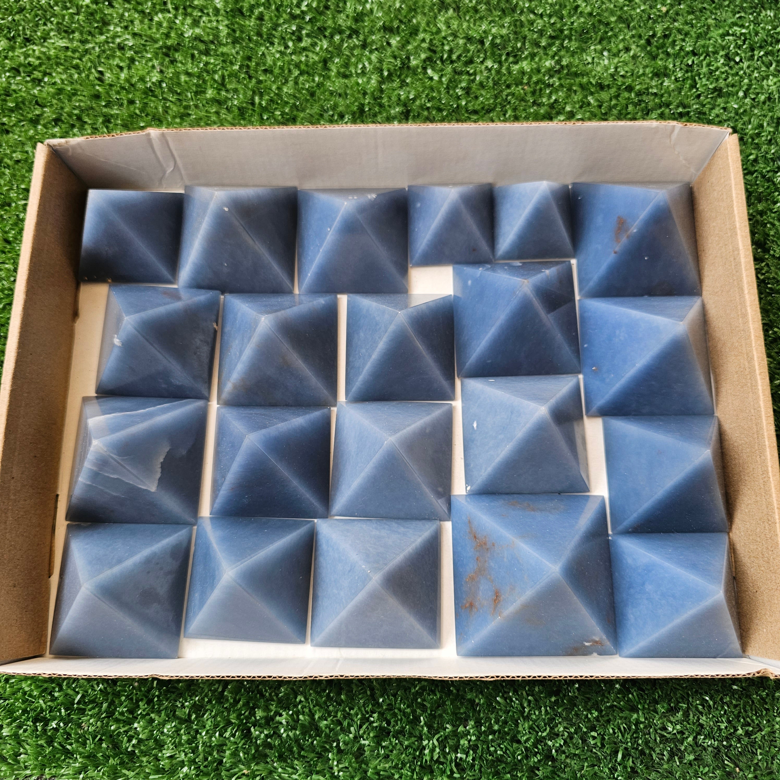 21 pc blue angelite pyramids