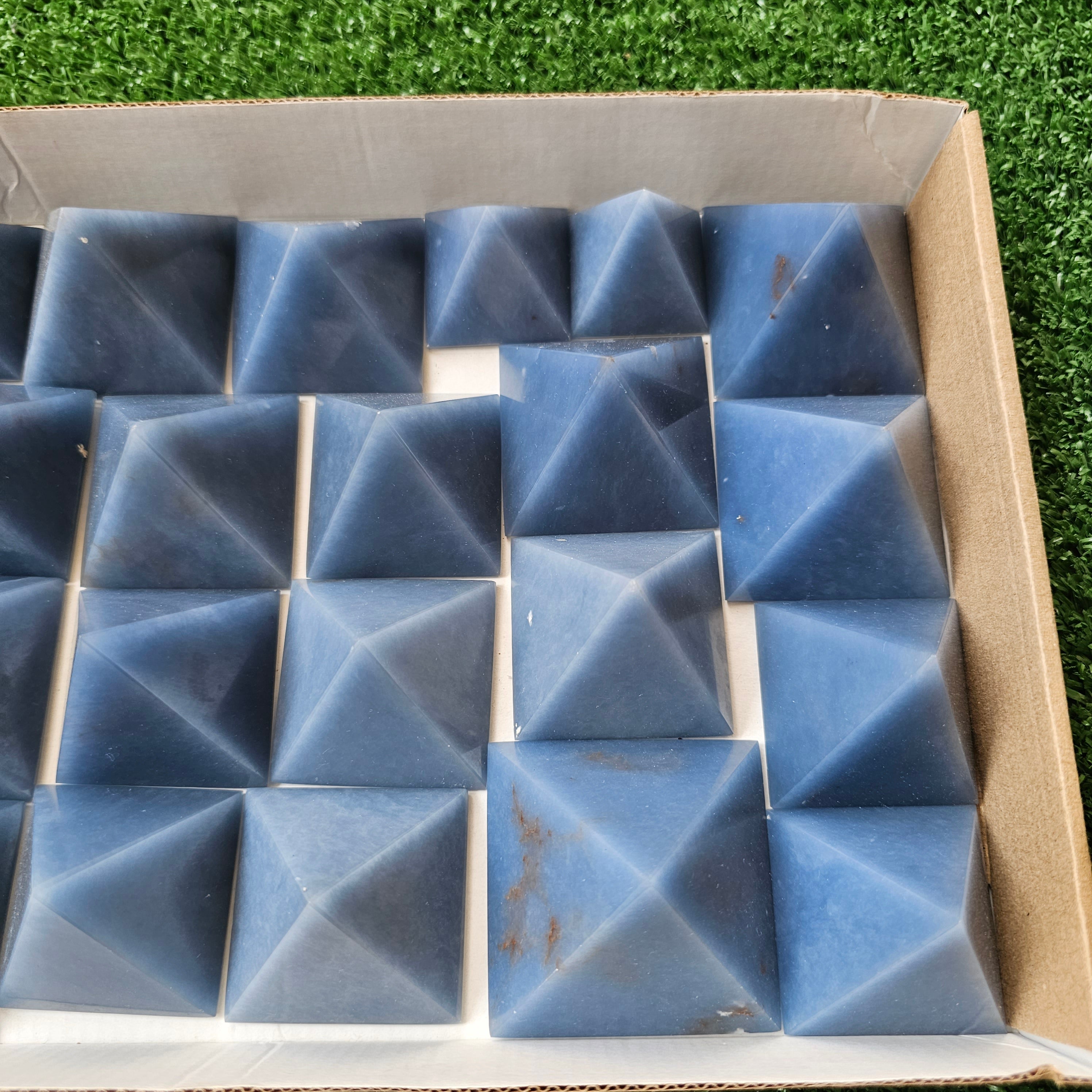 21 pc blue angelite pyramids