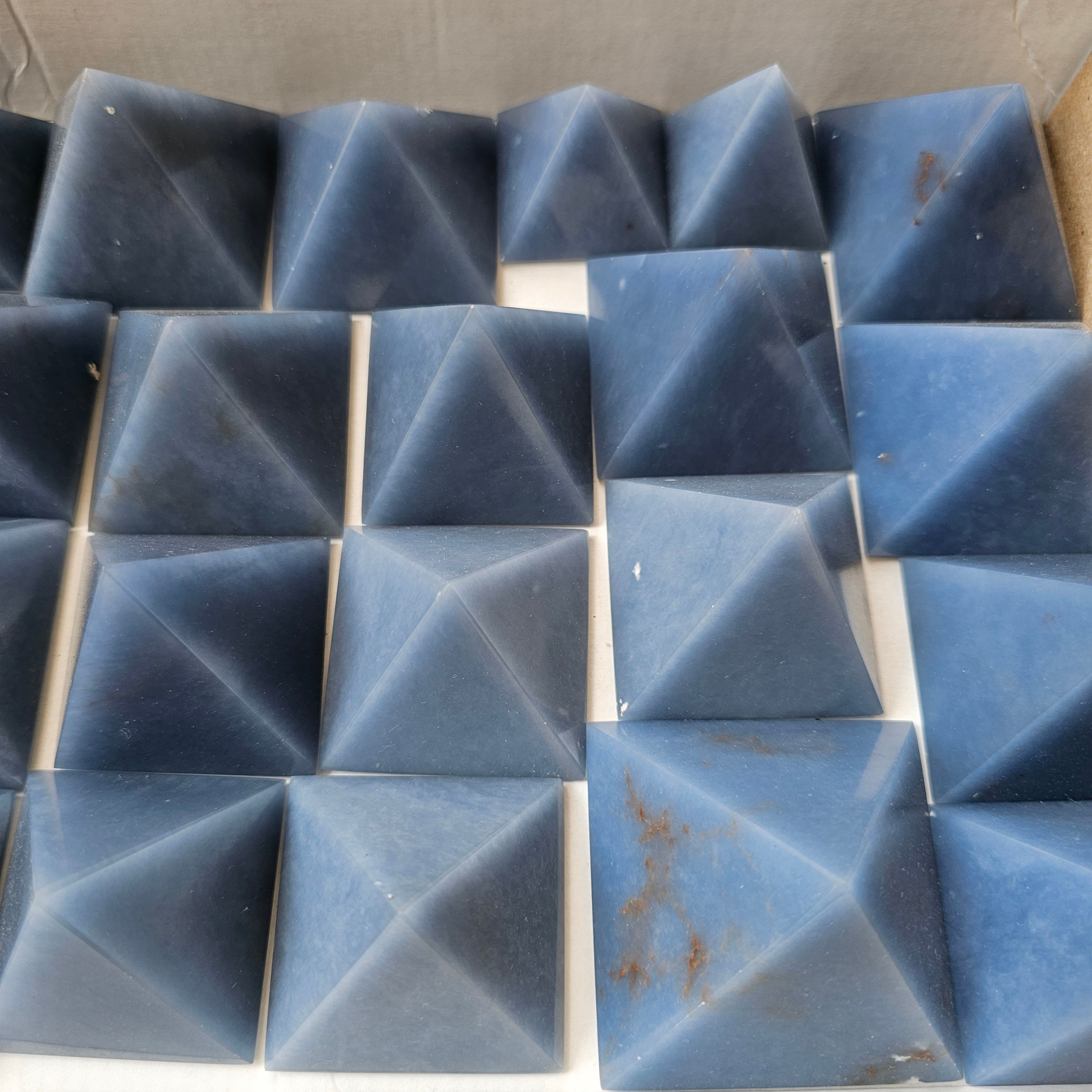 21 pc blue angelite pyramids