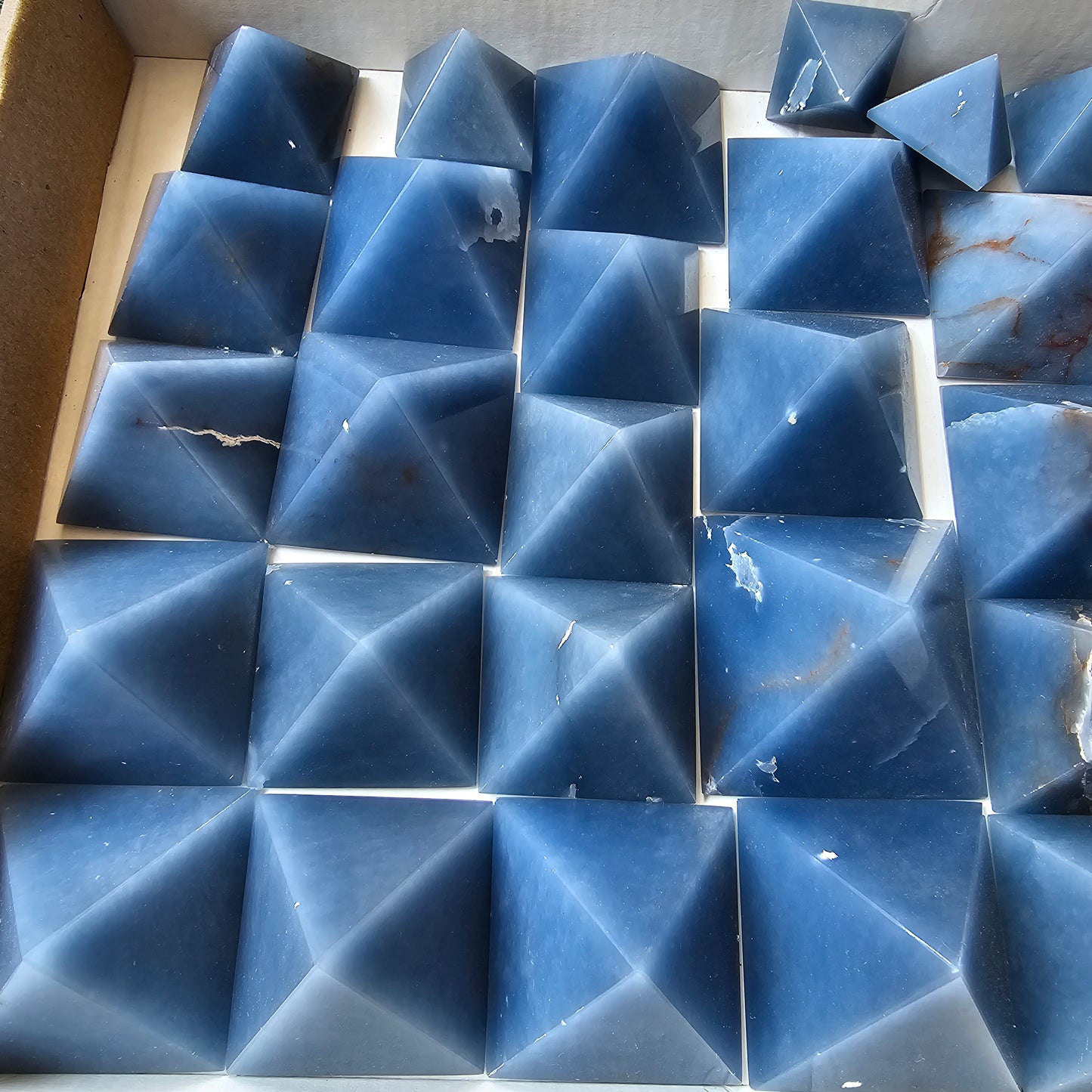 31 pc blue angelite pyramids
