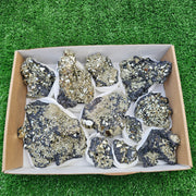 11 pc pyrite octahedral with sphalerite