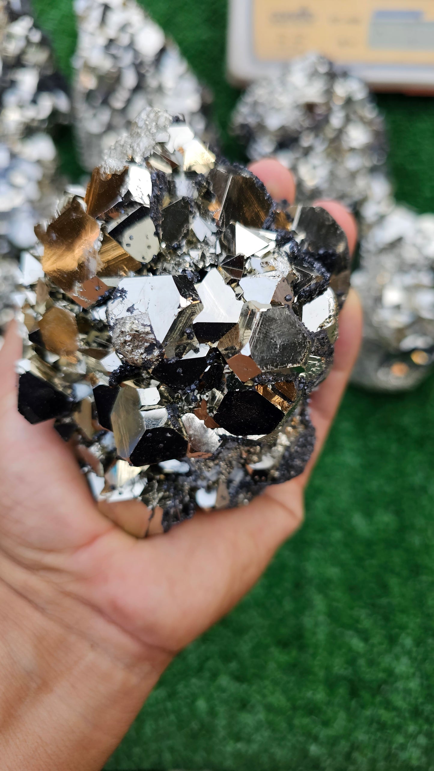 pyrite octahedral with sphalerite