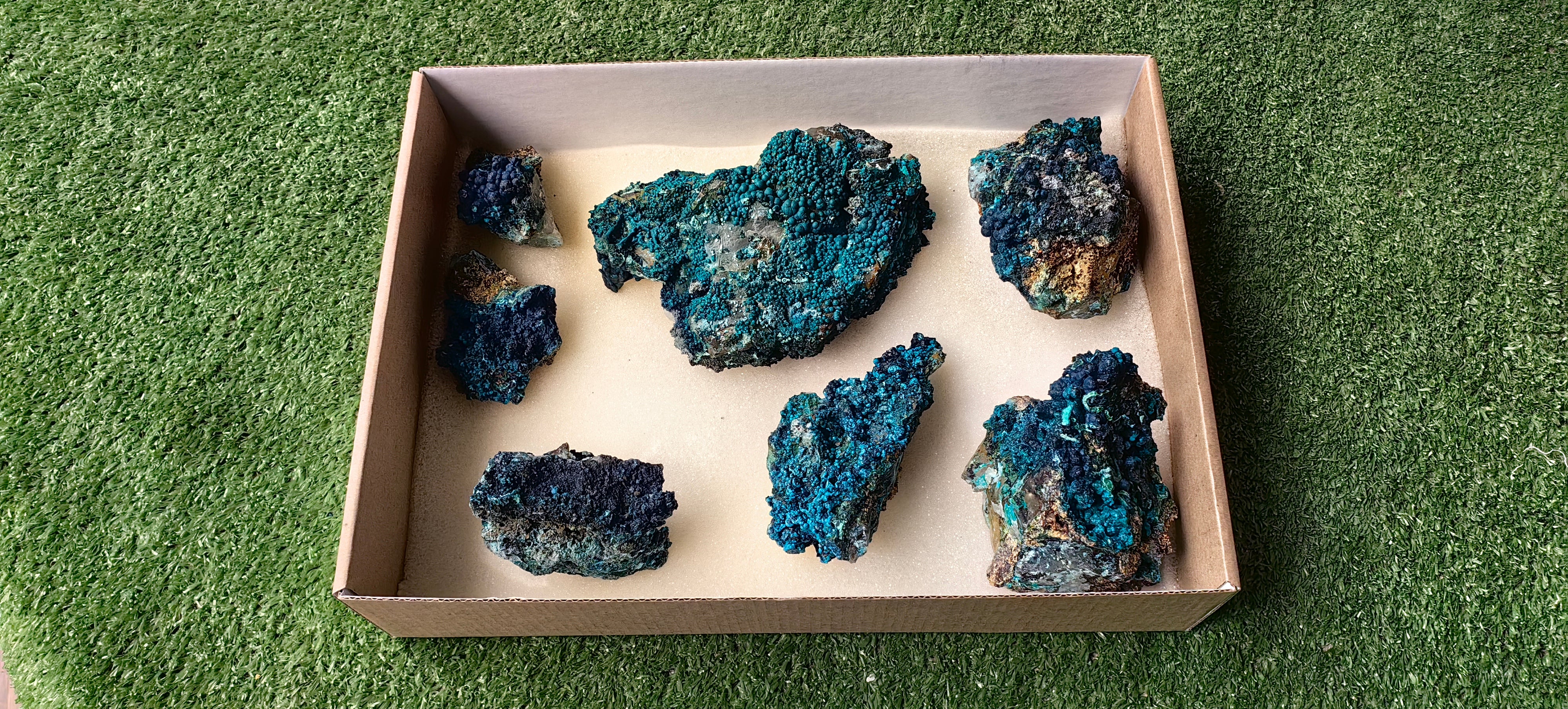 Lot 7 Chrysocolla on Quartz
