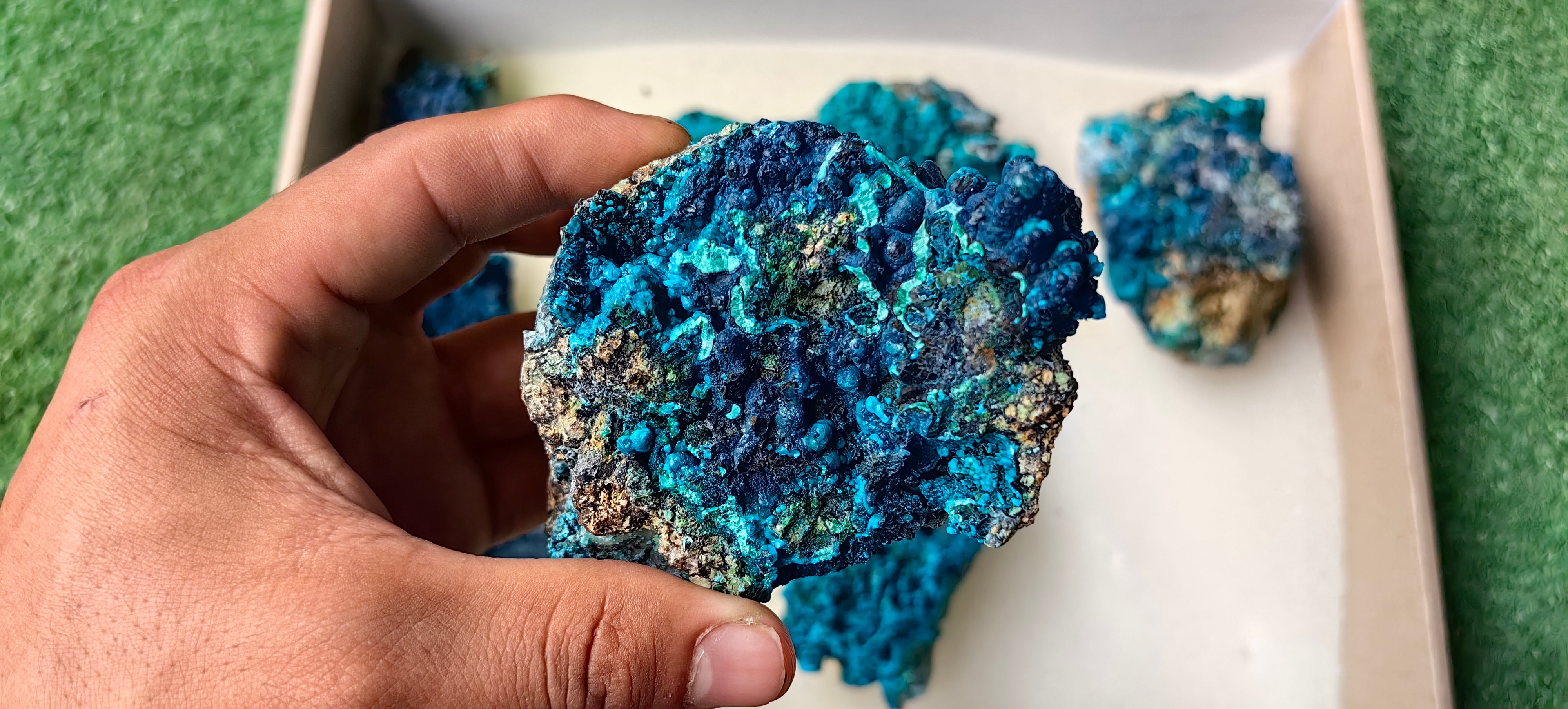 Lot 7 Chrysocolla on Quartz