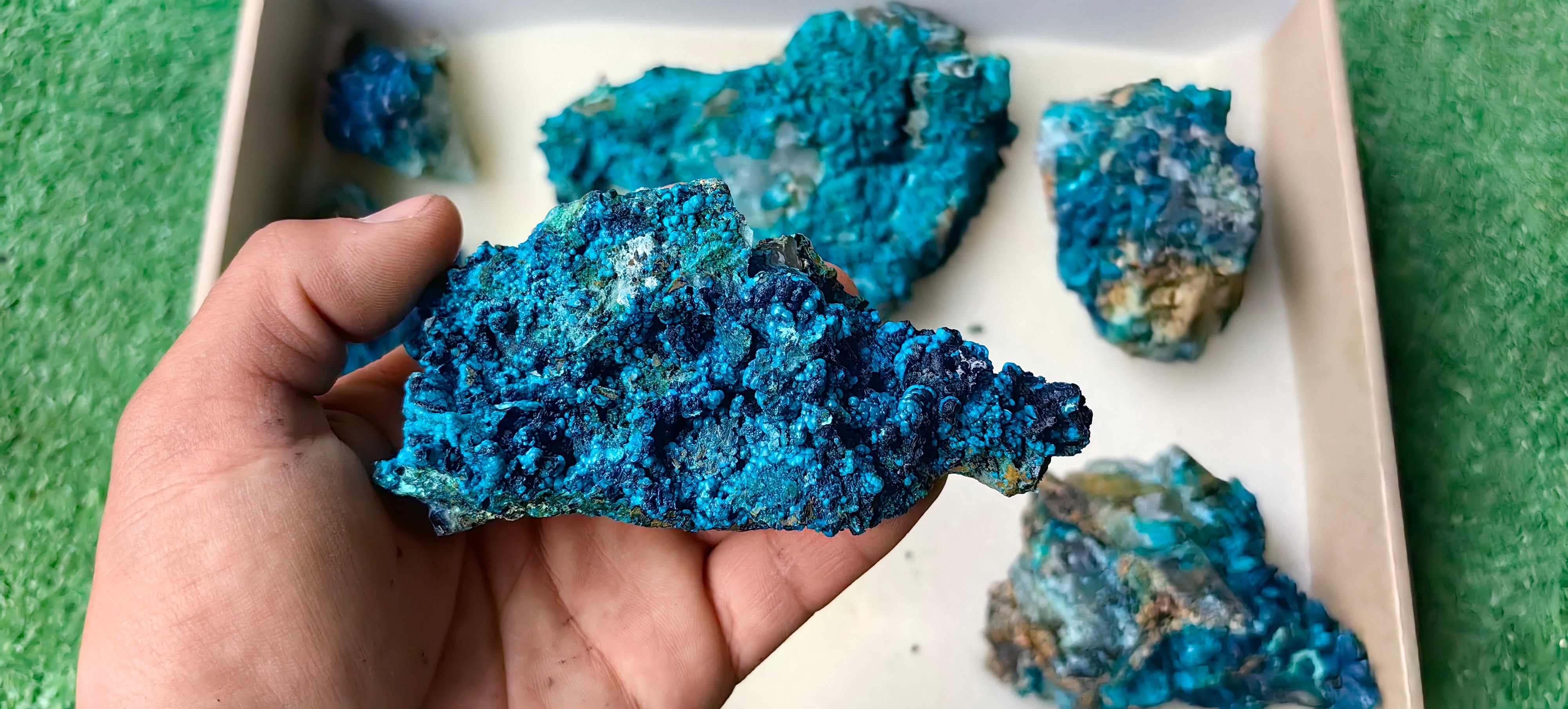 Lot 7 Chrysocolla on Quartz
