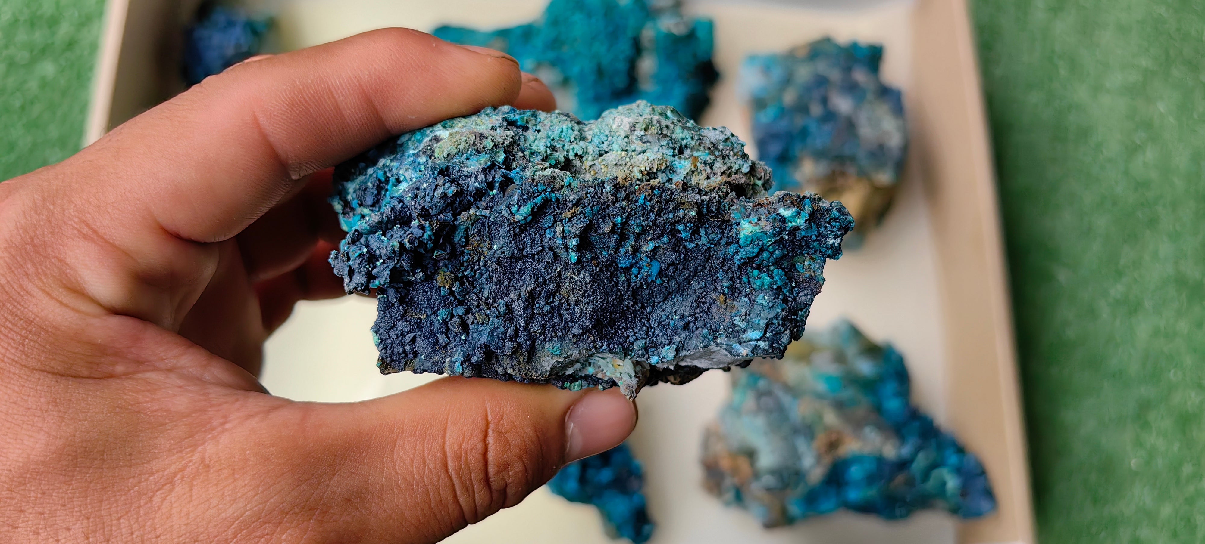 Lot 7 Chrysocolla on Quartz