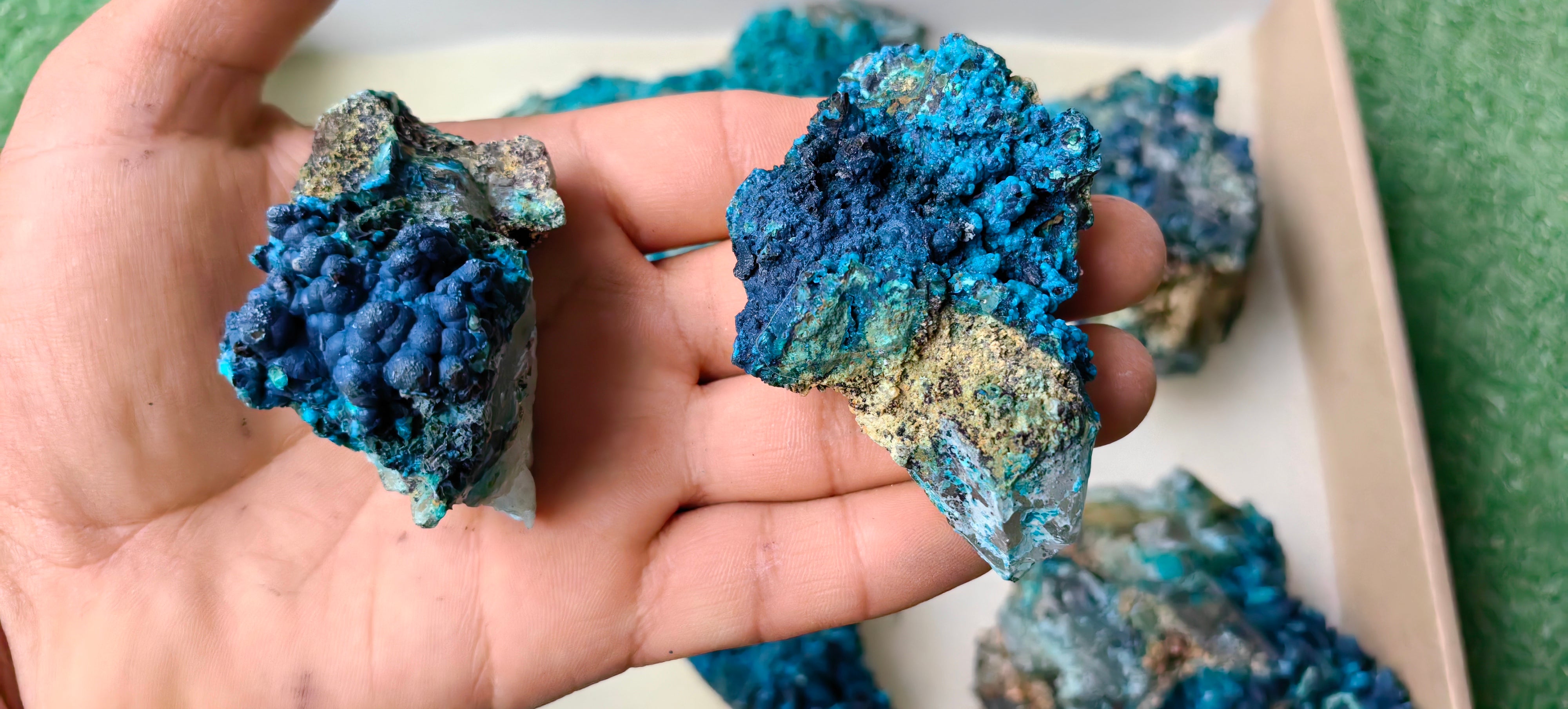 Lot 7 Chrysocolla on Quartz