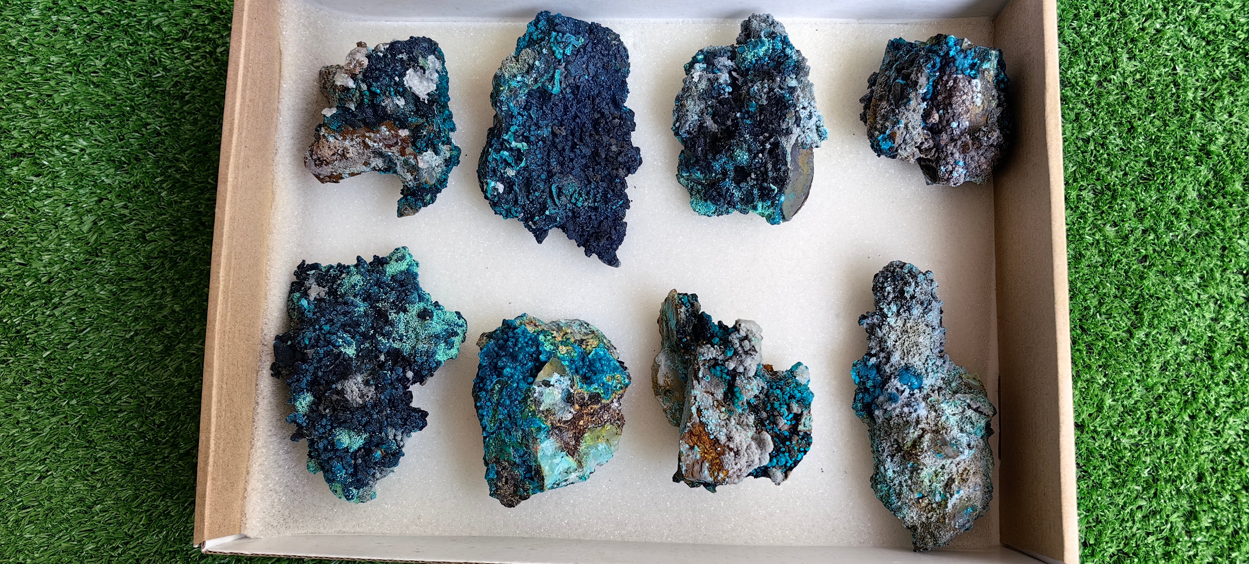 Lot 8 Chrysocolla on Quartz