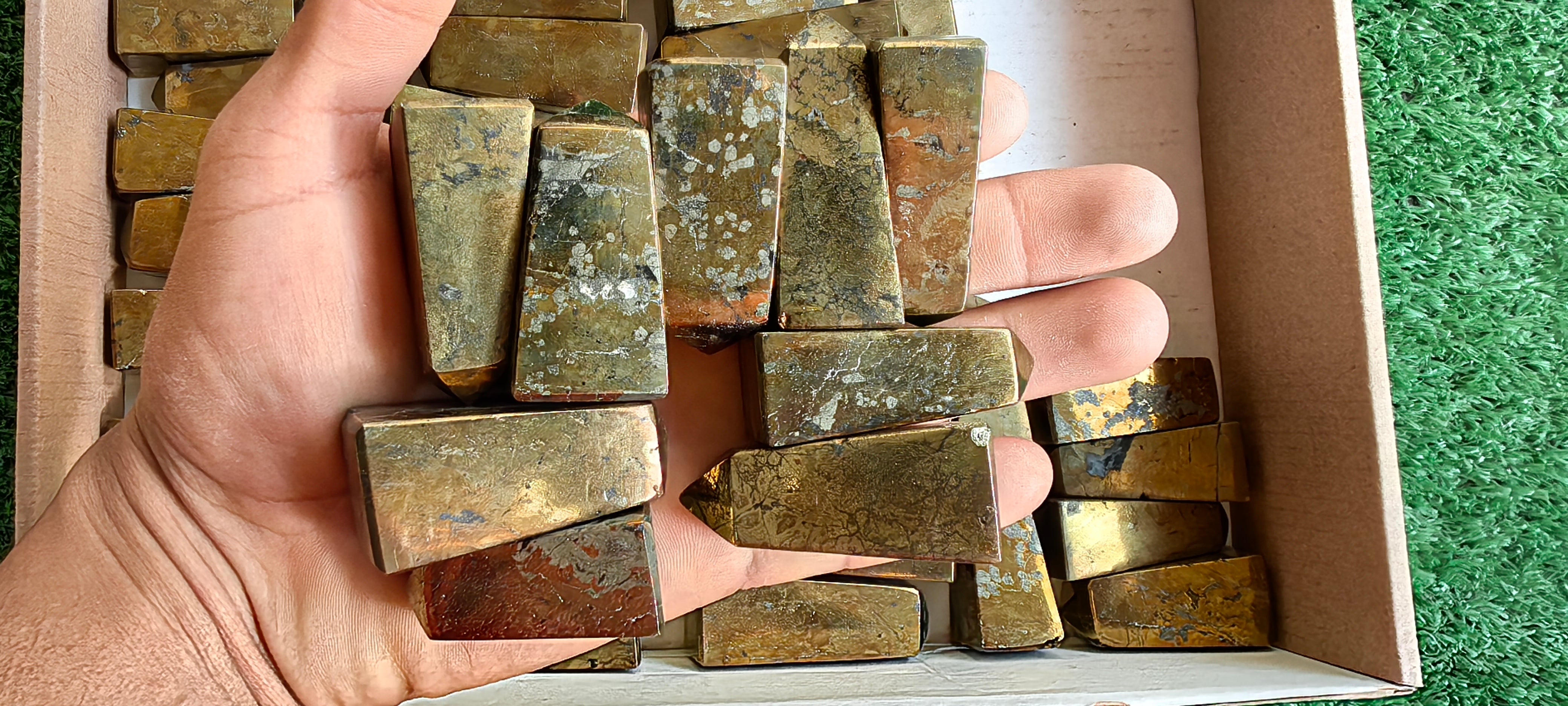 Lot 57 pcs Chalcopyrite tower