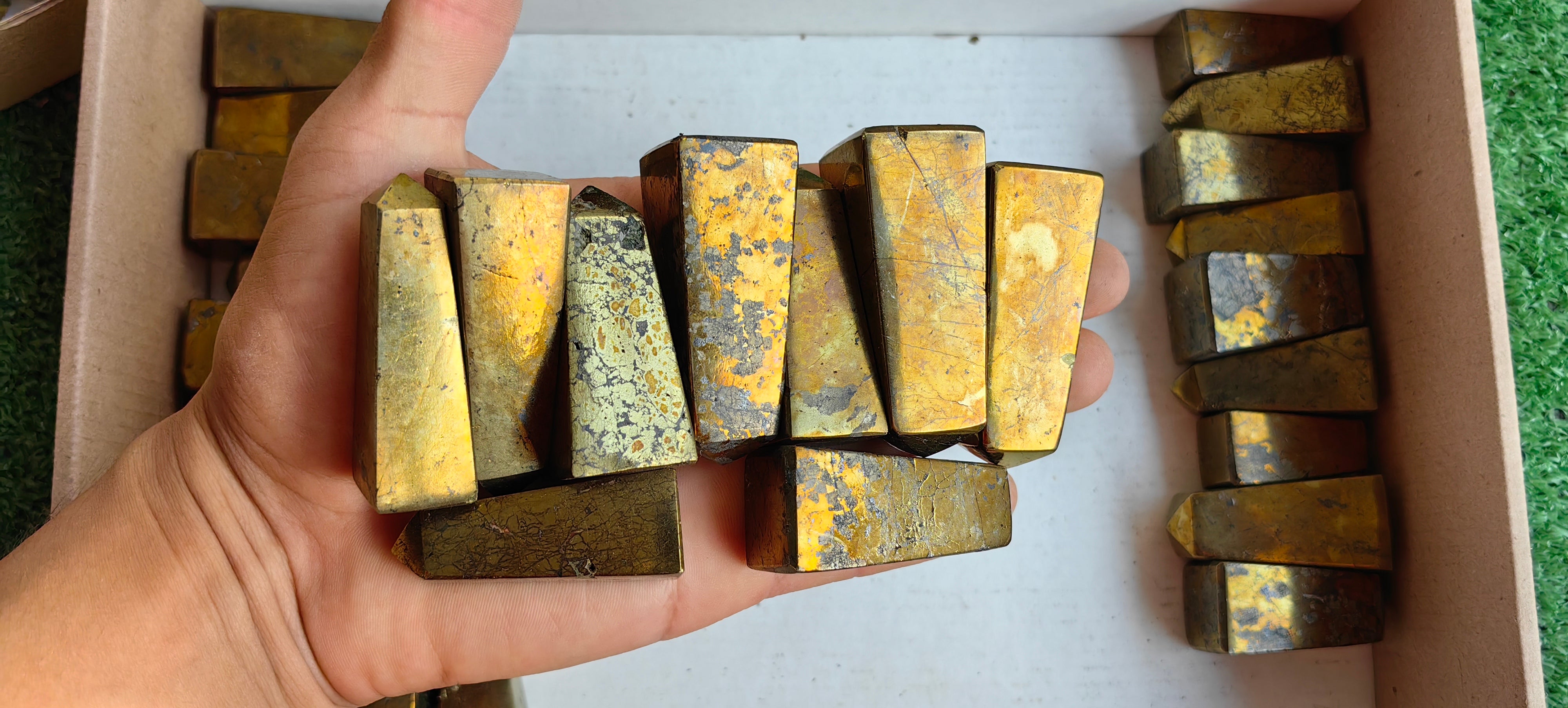 Lot 57 pcs Chalcopyrite tower