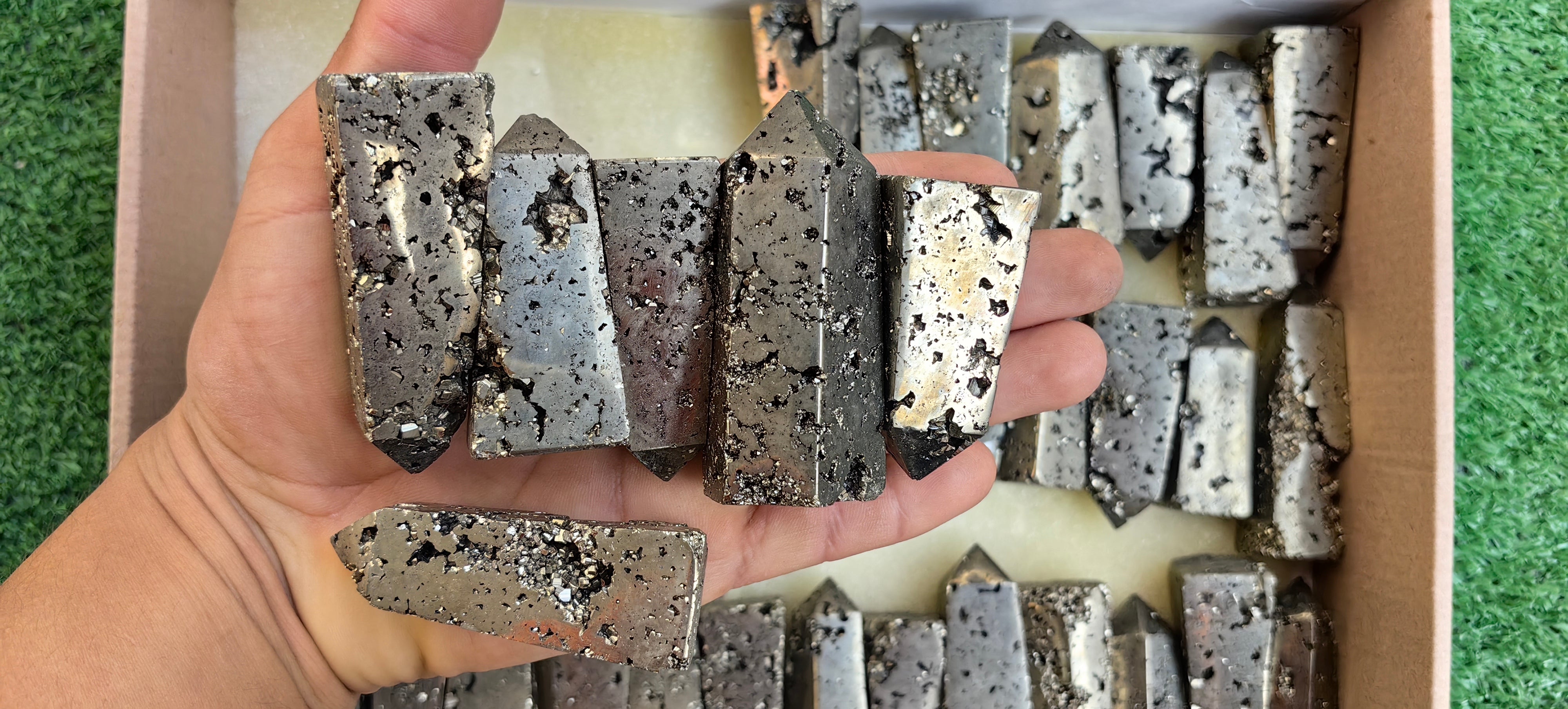 Lot 41 pcs Pyrite tower