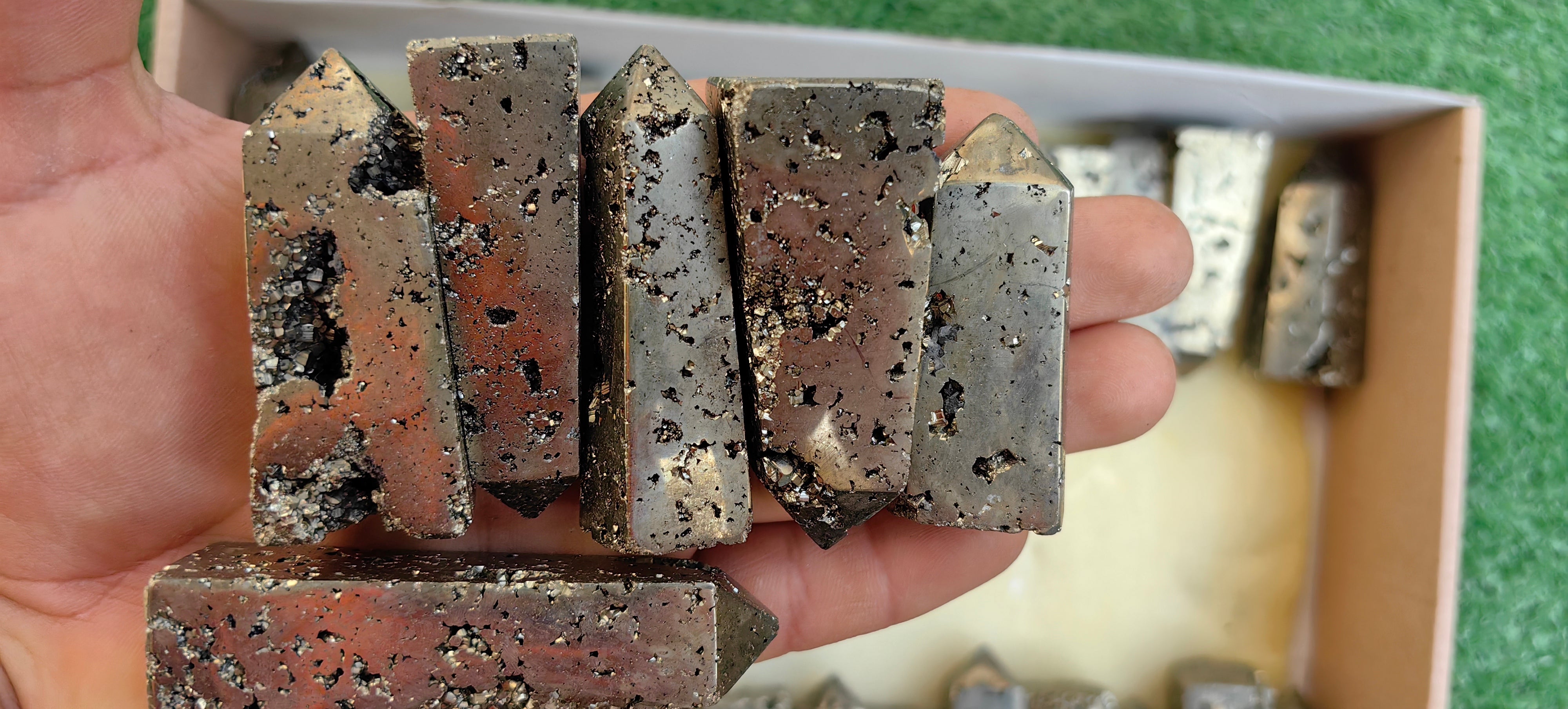 Lot 41 pcs Pyrite tower