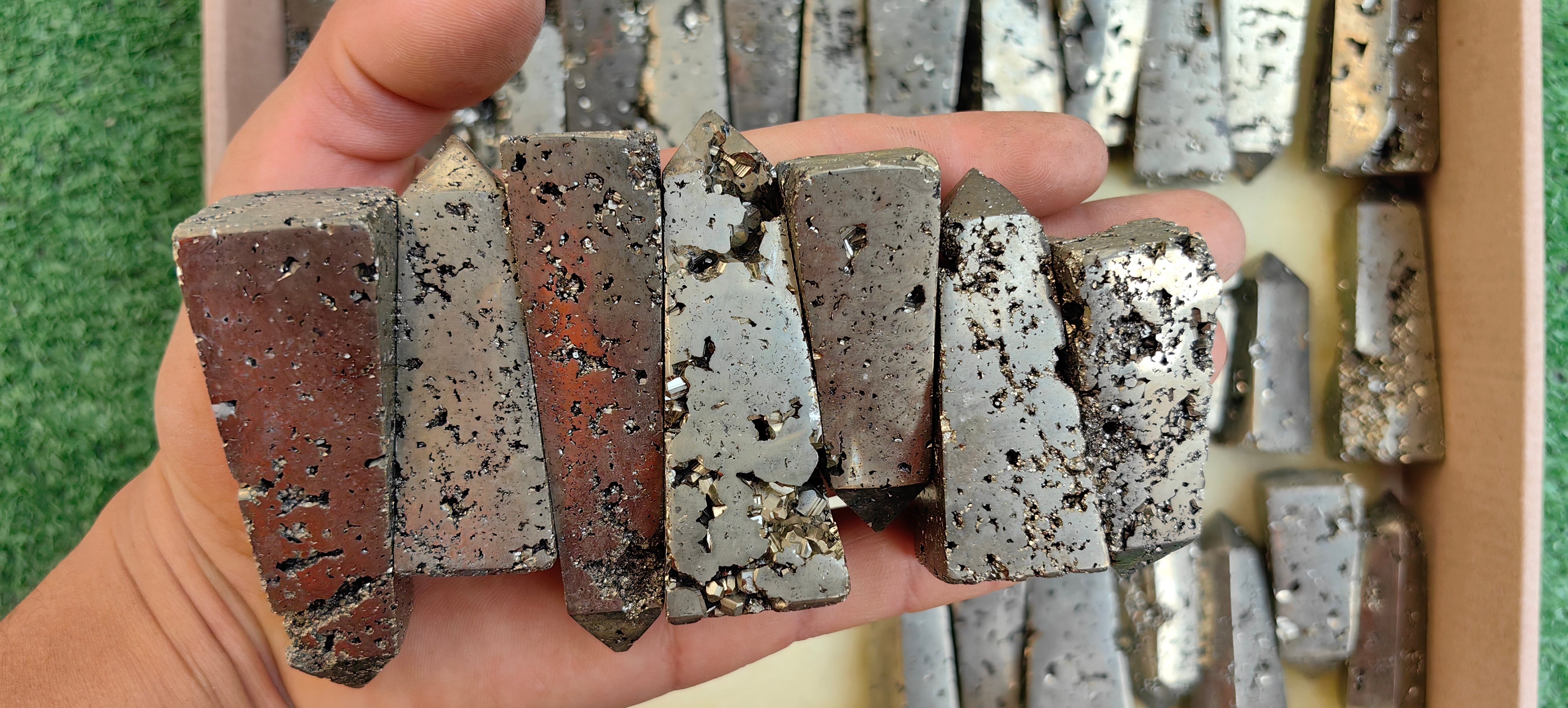 Lot 41 pcs Pyrite tower