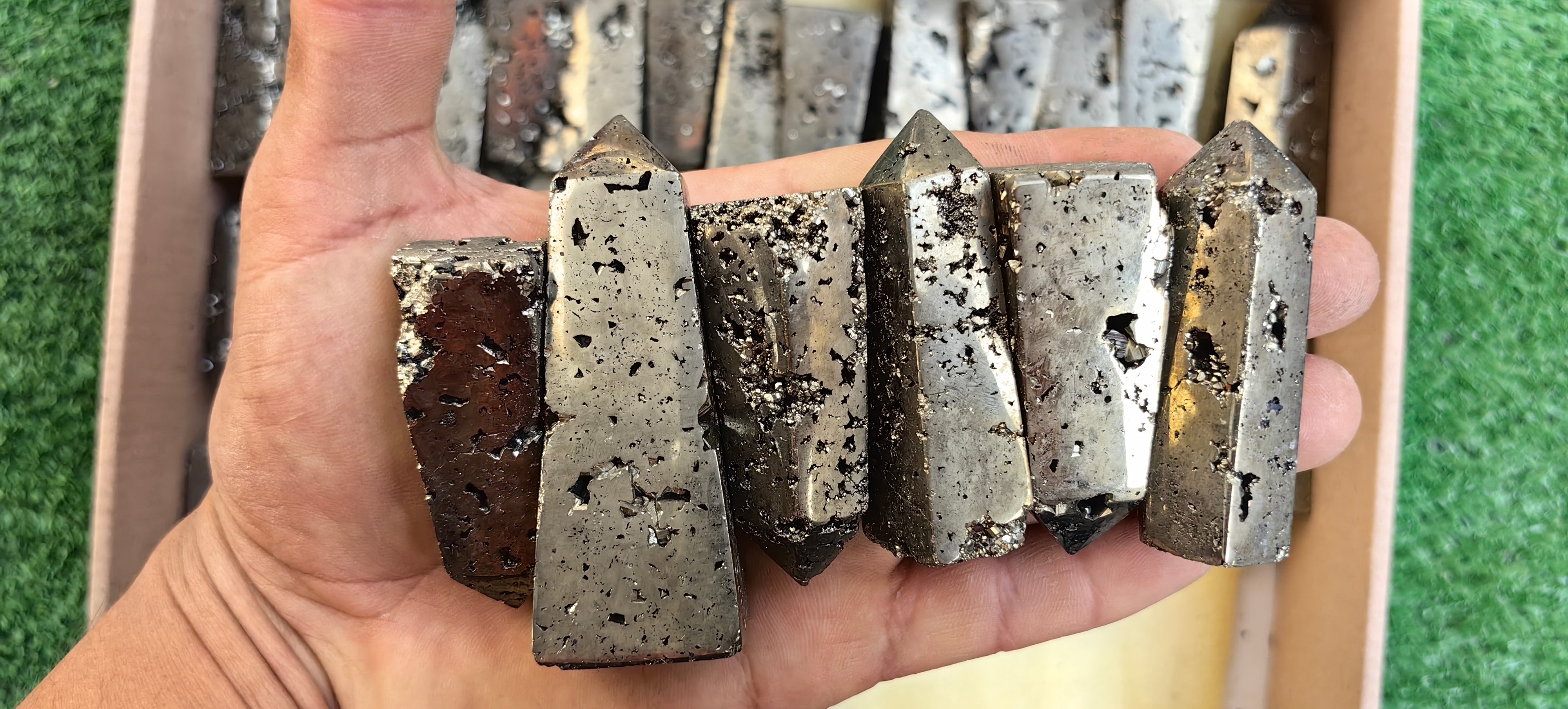 Lot 41 pcs Pyrite tower