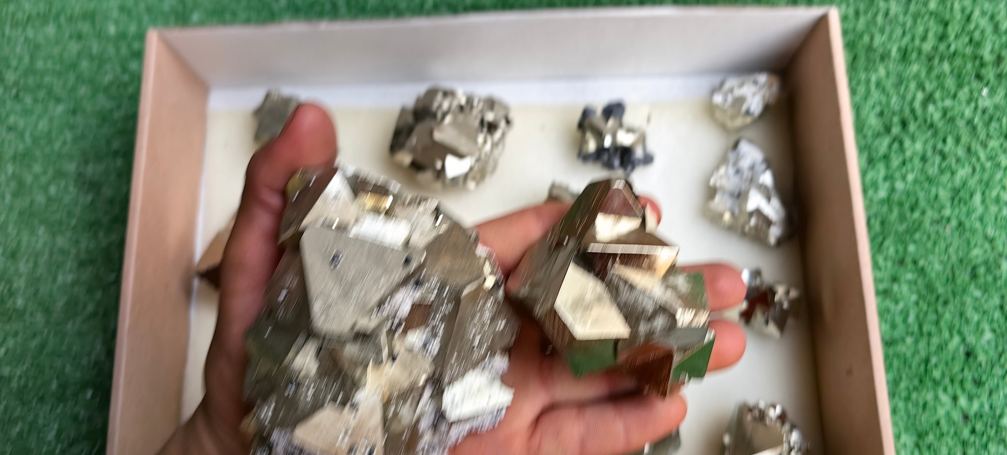 Lot 13 pcs Pyrite Triangle