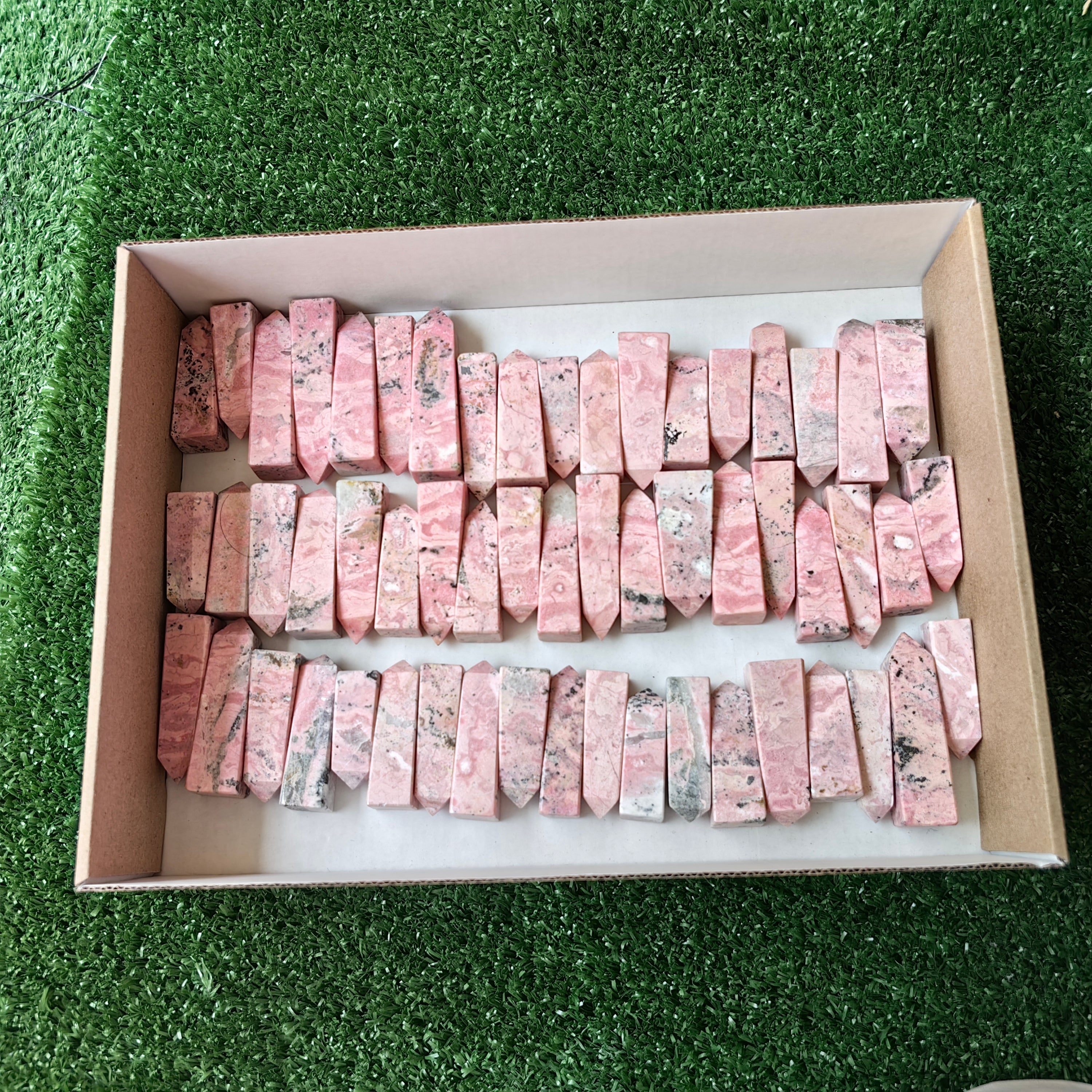 Lot 56 pcs Rhodonite Tower*