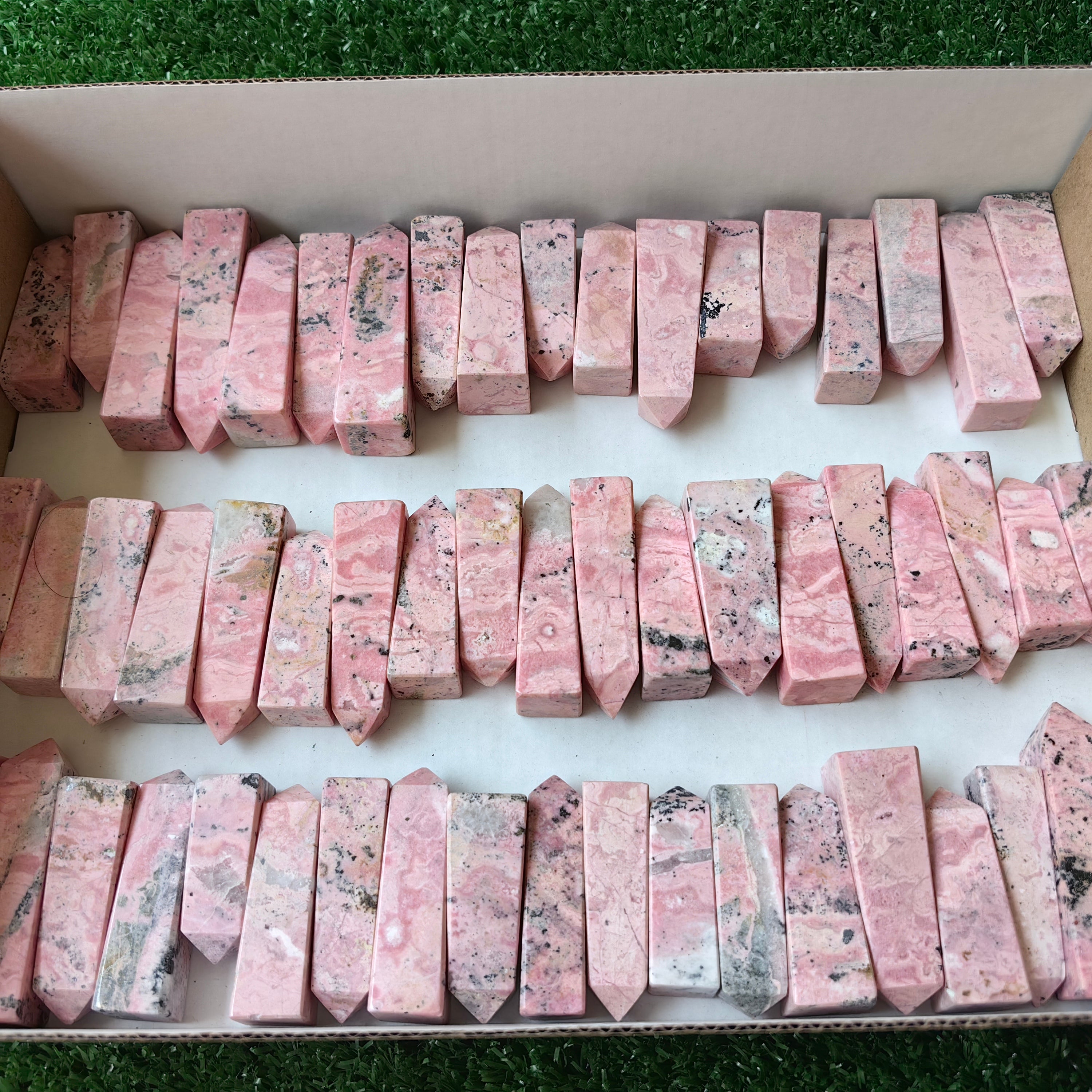 Lot 56 pcs Rhodonite Tower*