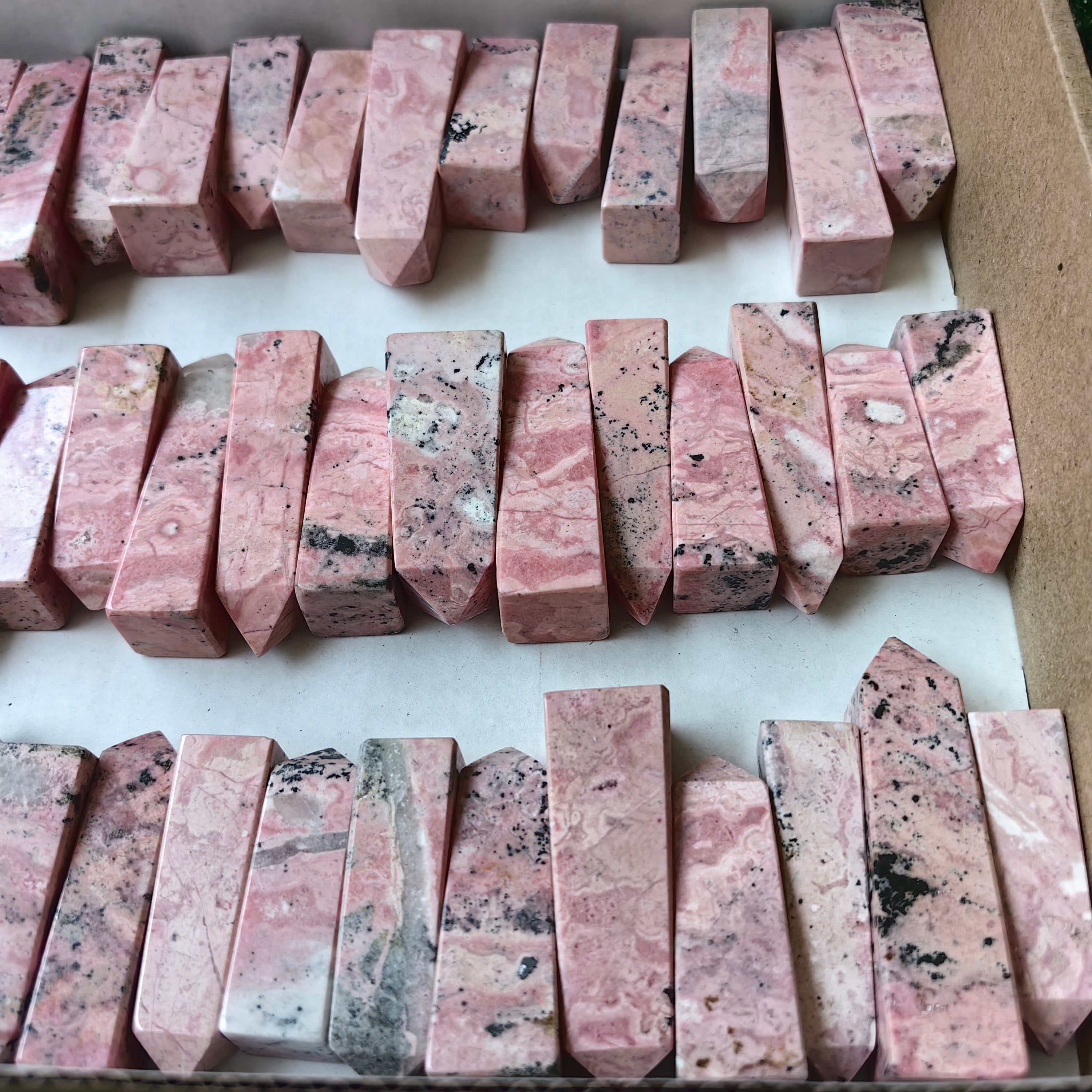 Lot 56 pcs Rhodonite Tower*