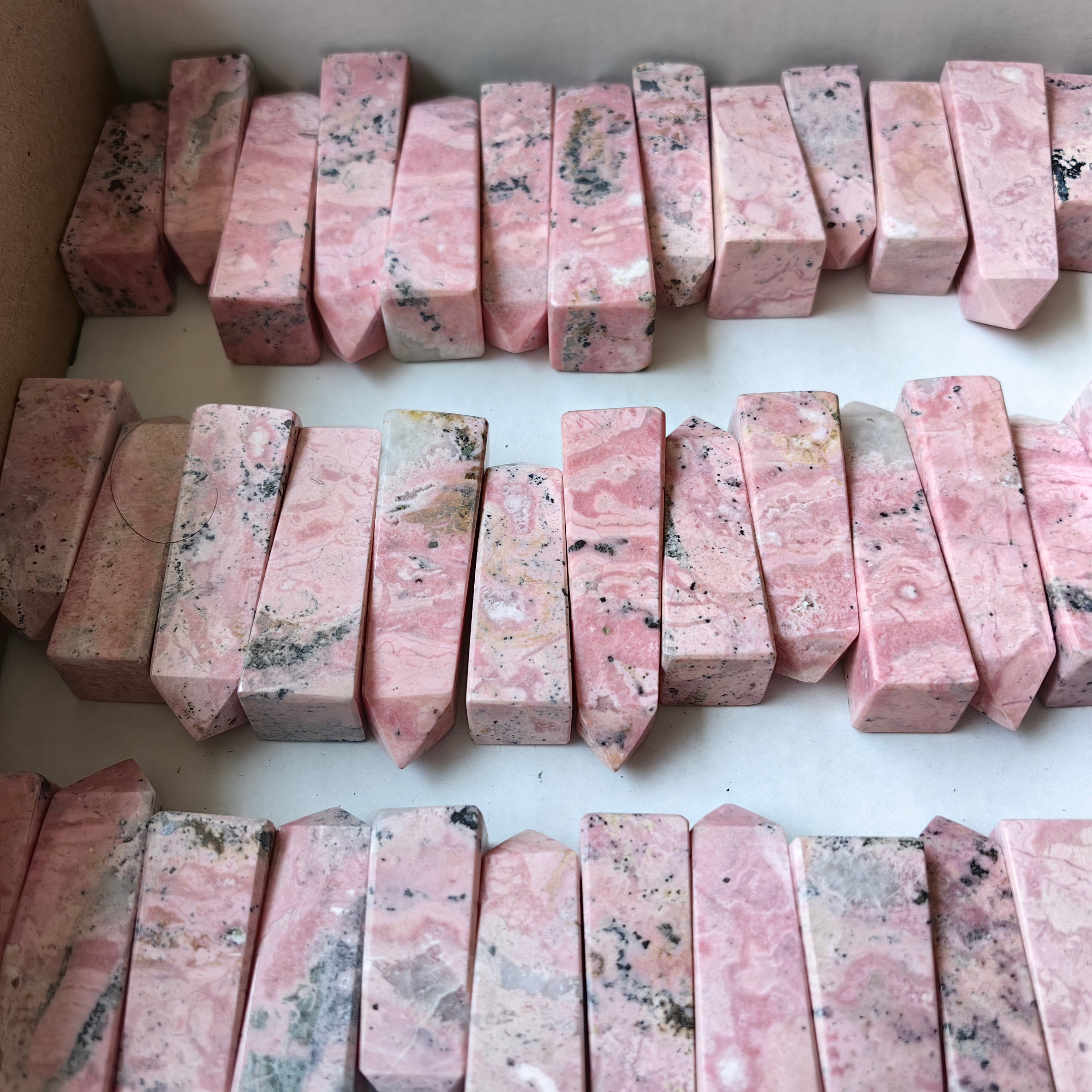 Lot 56 pcs Rhodonite Tower*