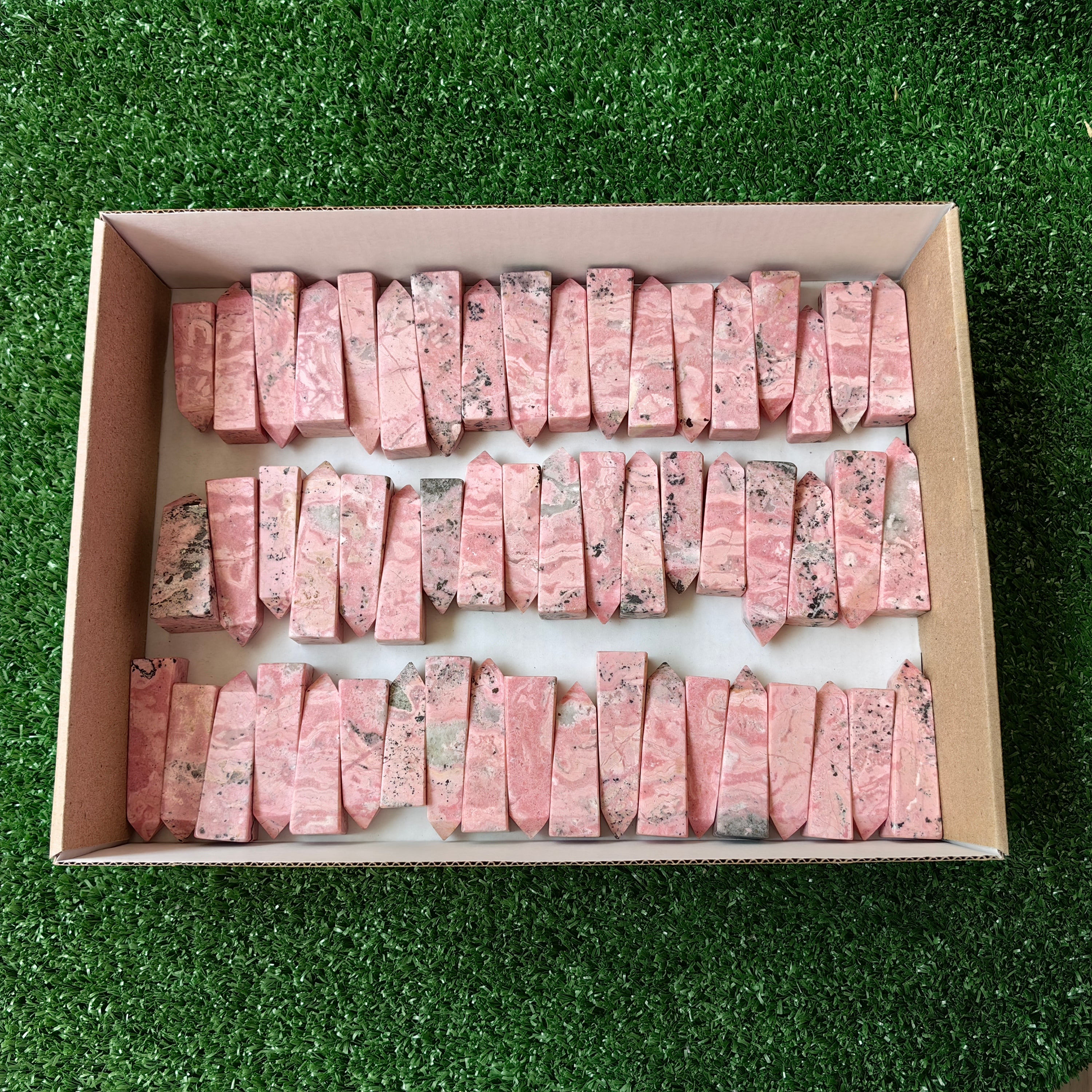 Lot 55 pcs Rhodonite Tower*