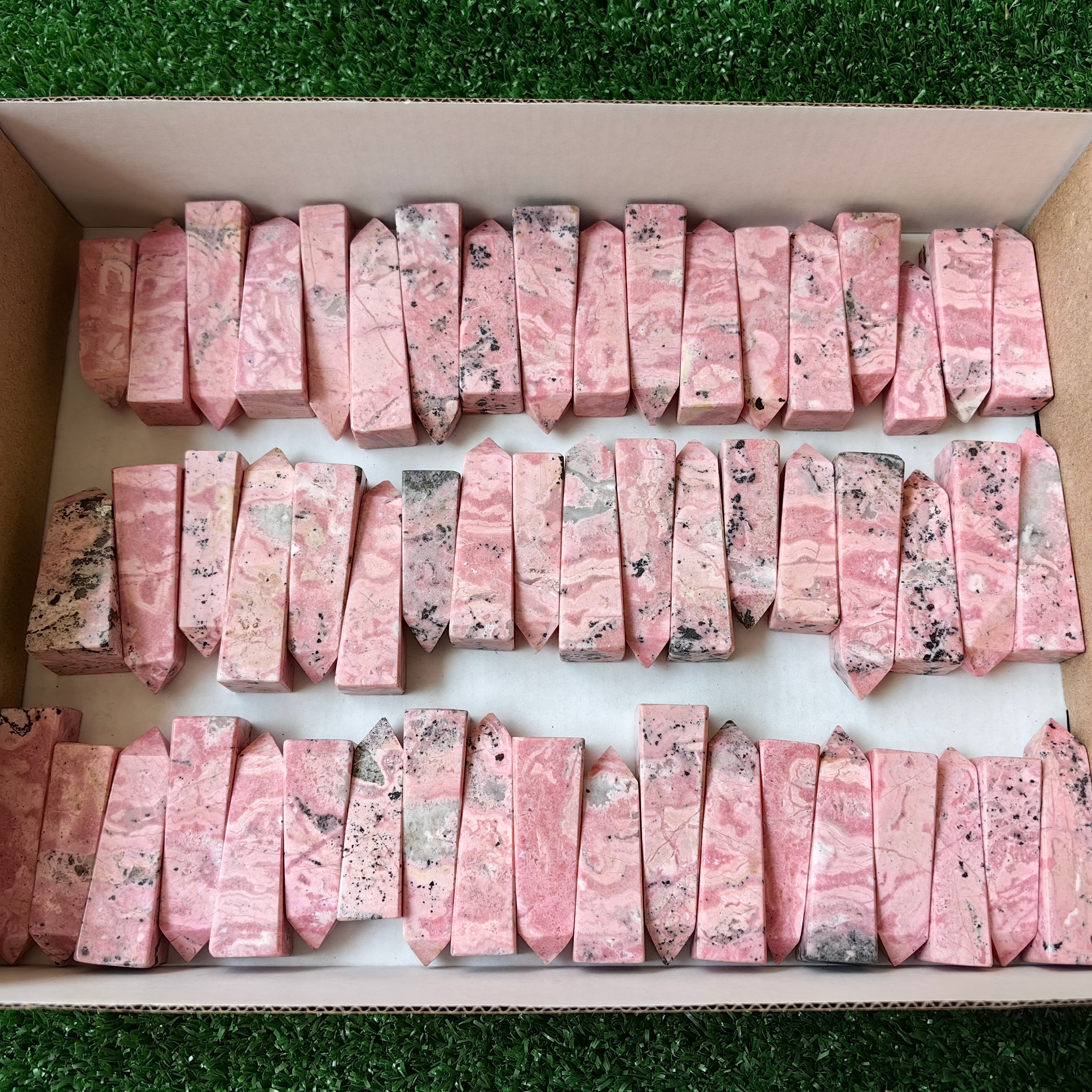 Lot 55 pcs Rhodonite Tower*