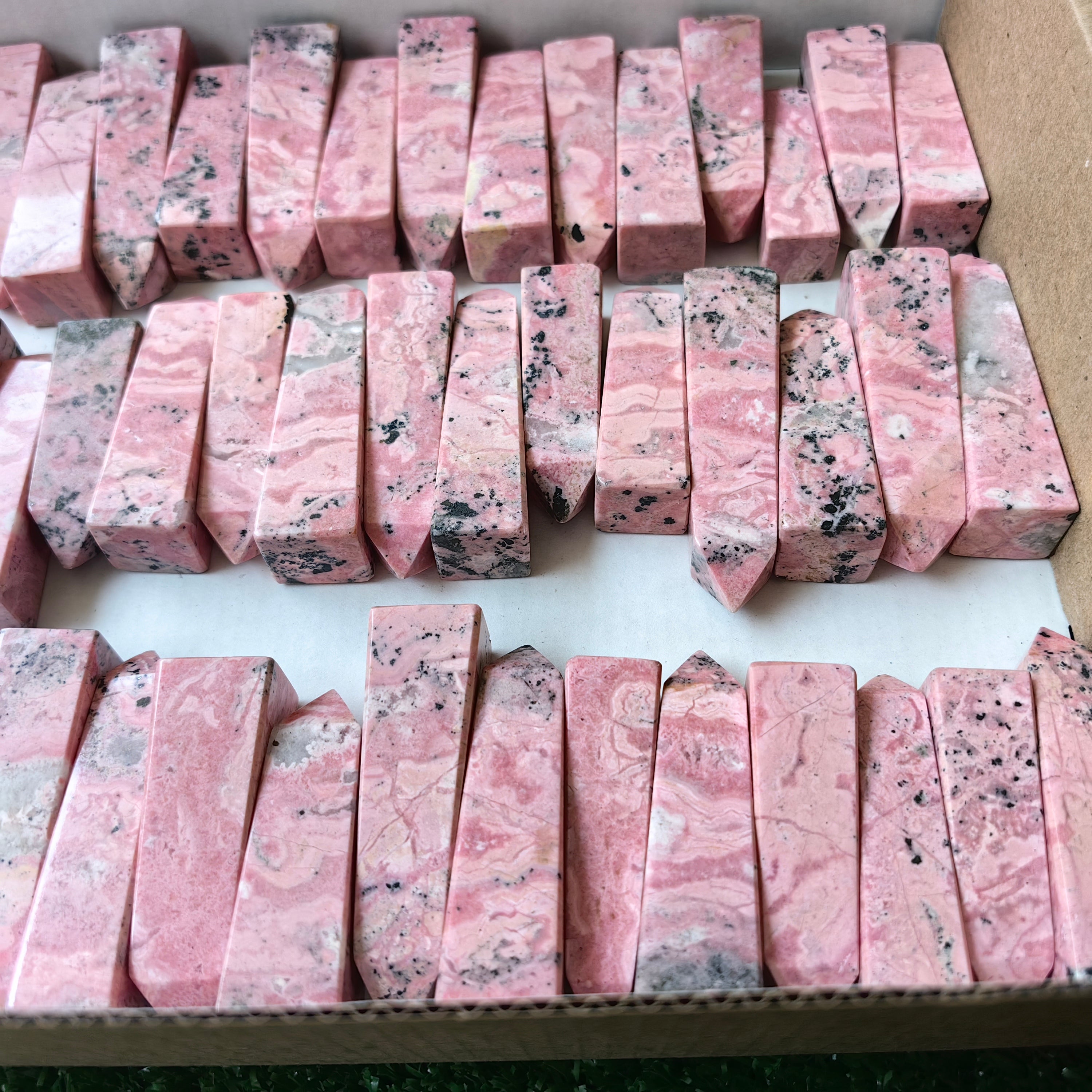 Lot 55 pcs Rhodonite Tower*