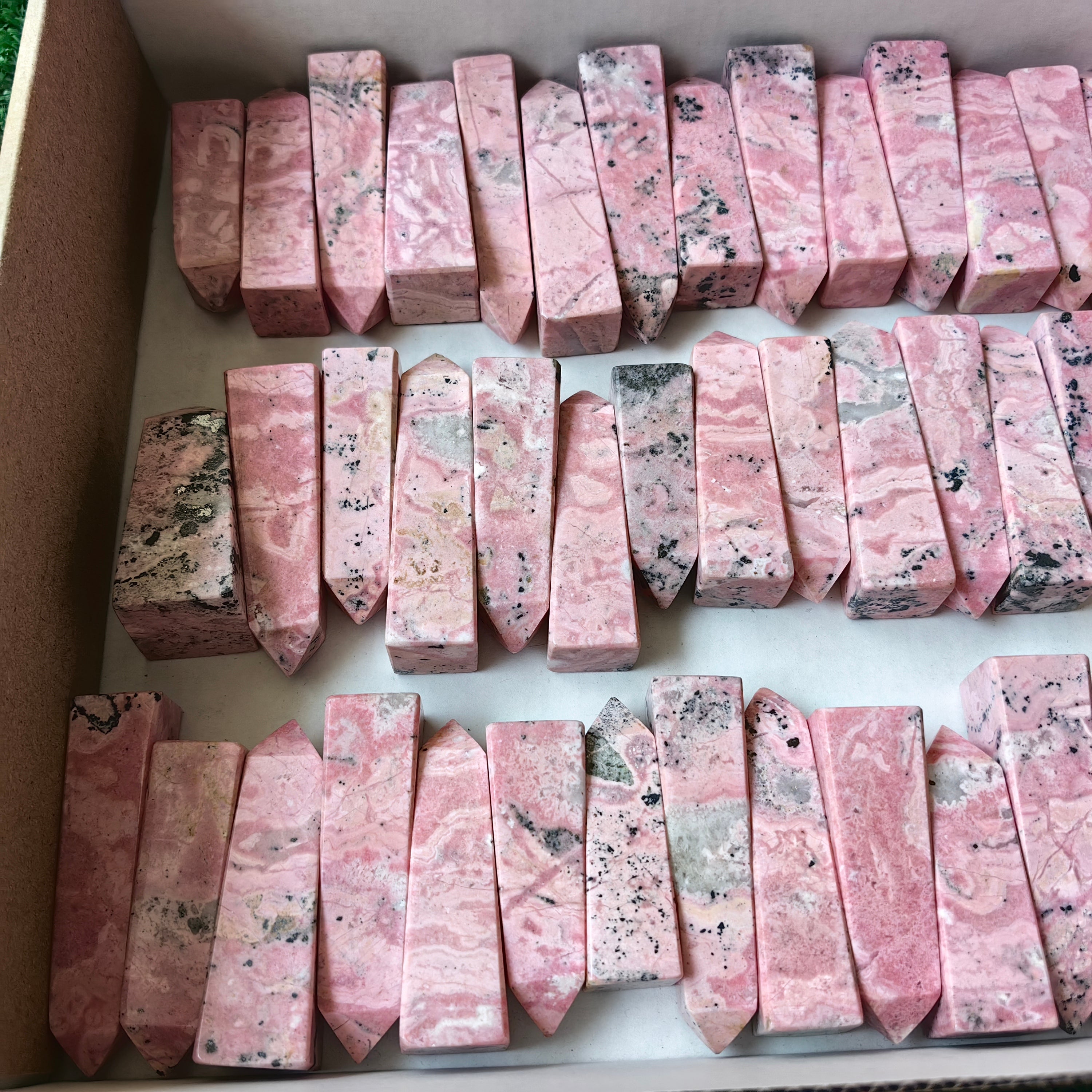 Lot 55 pcs Rhodonite Tower*