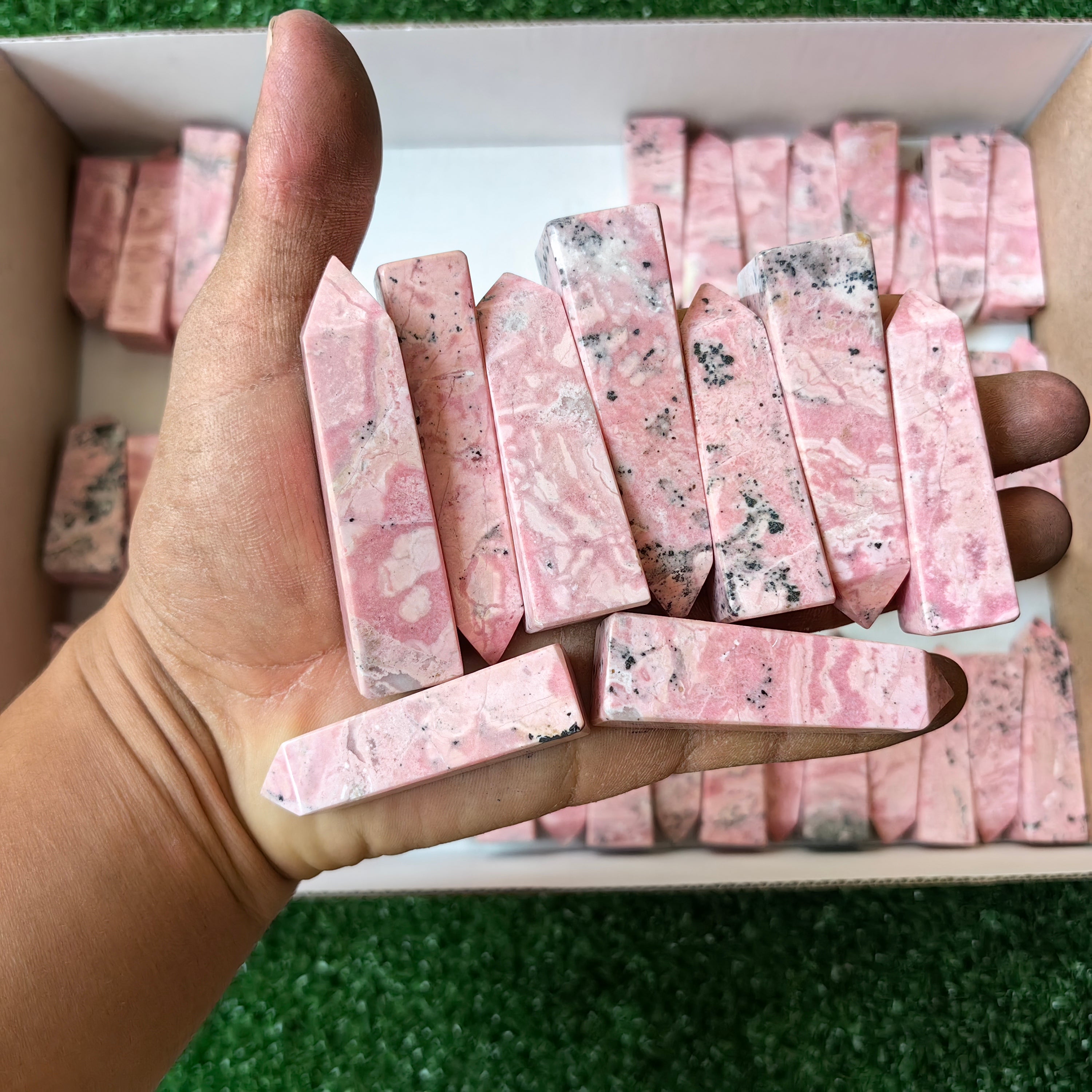 Lot 55 pcs Rhodonite Tower*